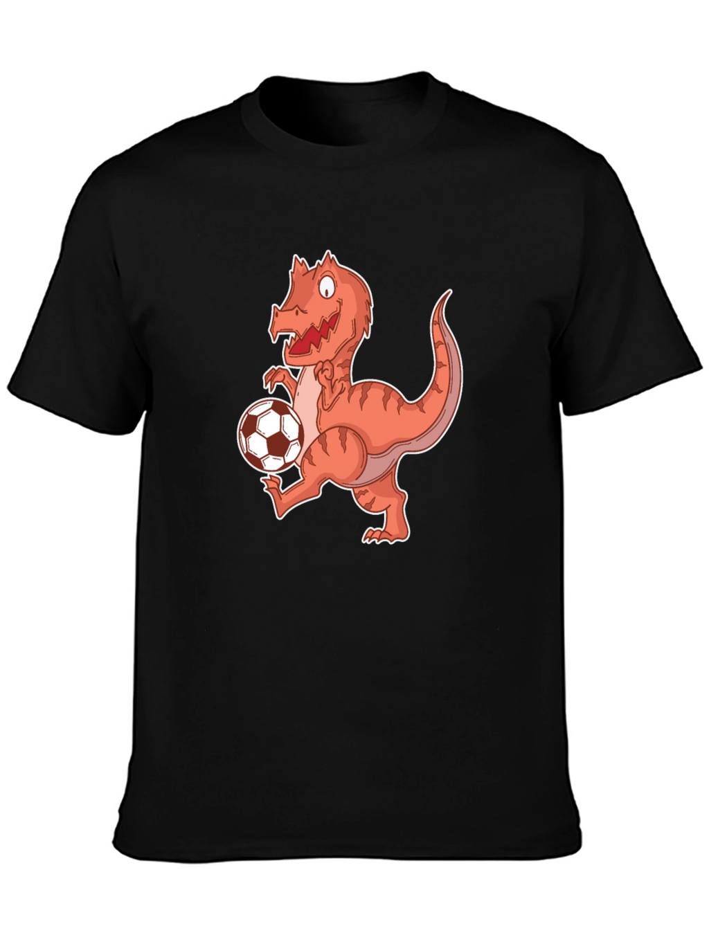 Dinosaur Soccer Player Graphic T-Shirt