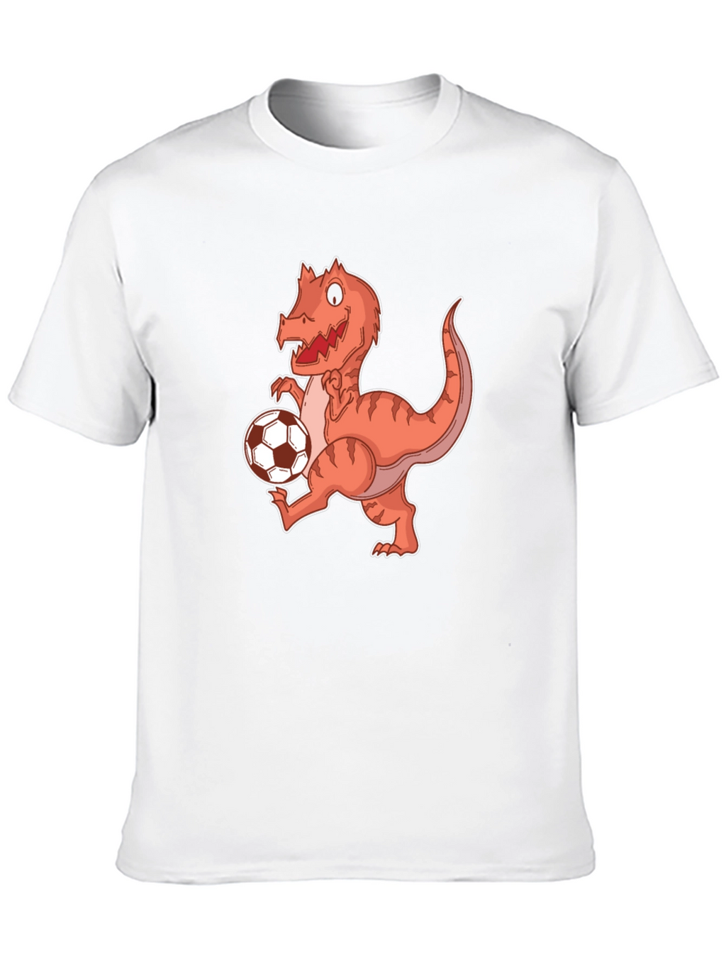 Dinosaur Soccer Player Graphic T-Shirt