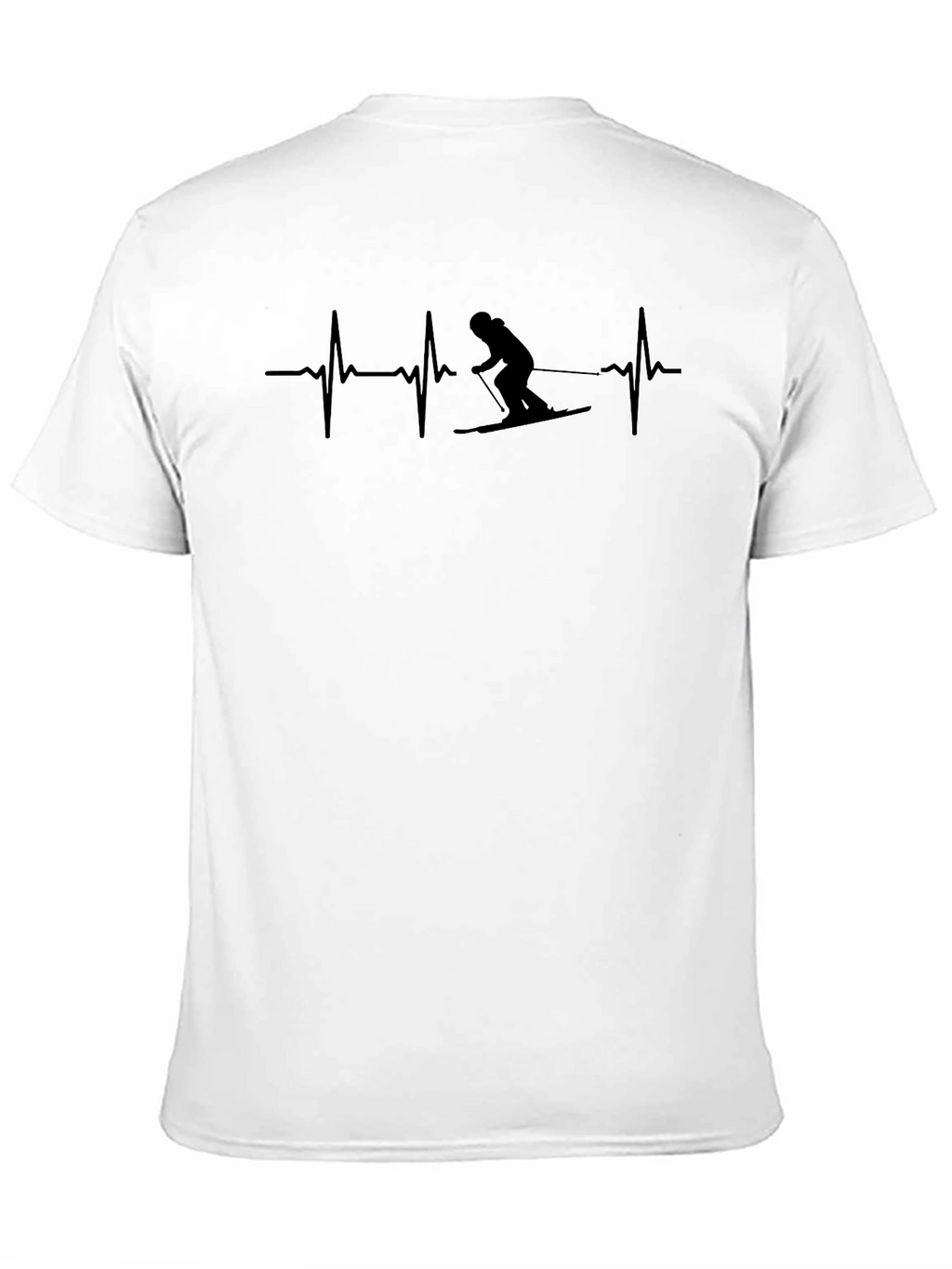 Skiing Heartbeat T-Shirt - Active Life Design