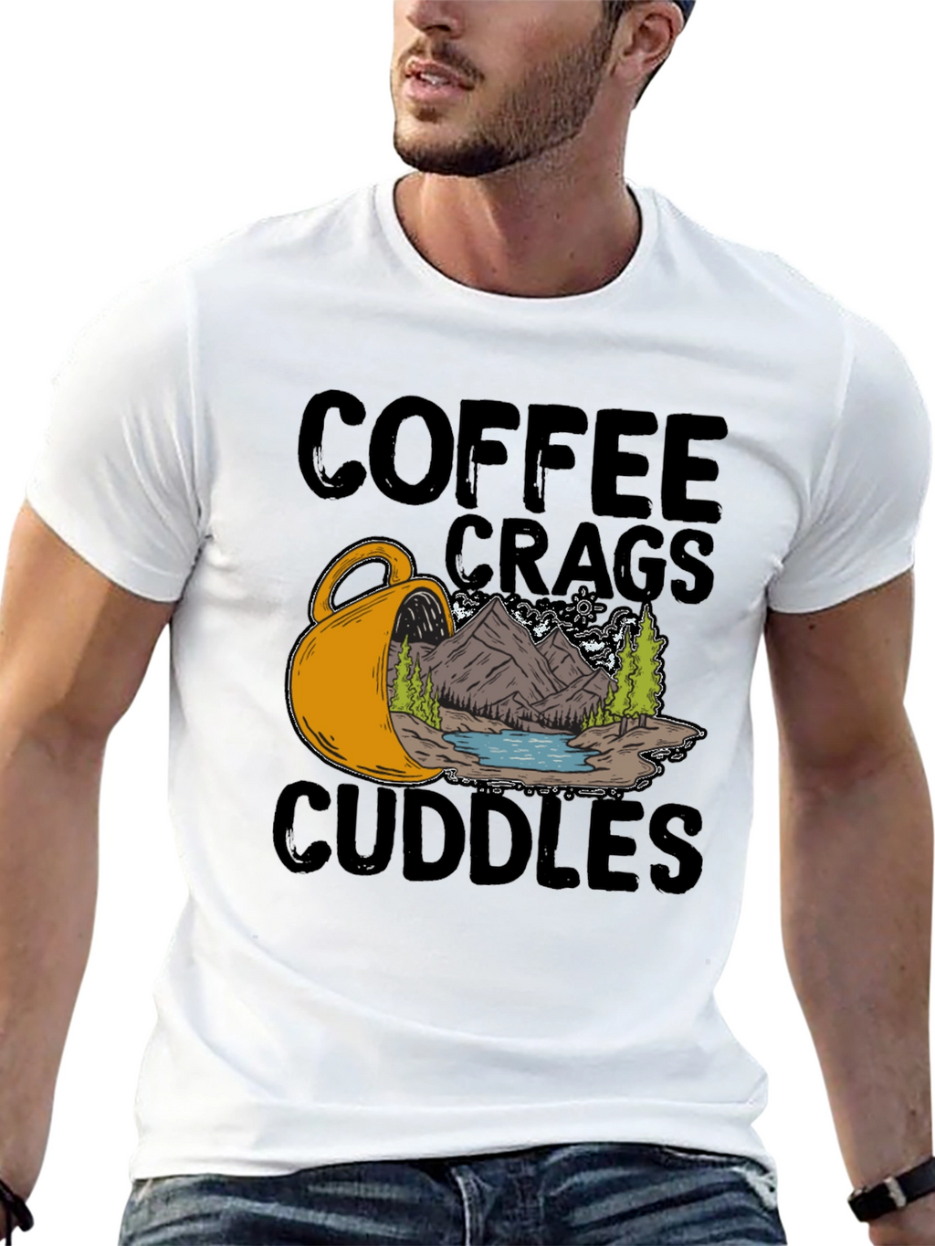 Coffee Crags Cuddles Graphic Tee
