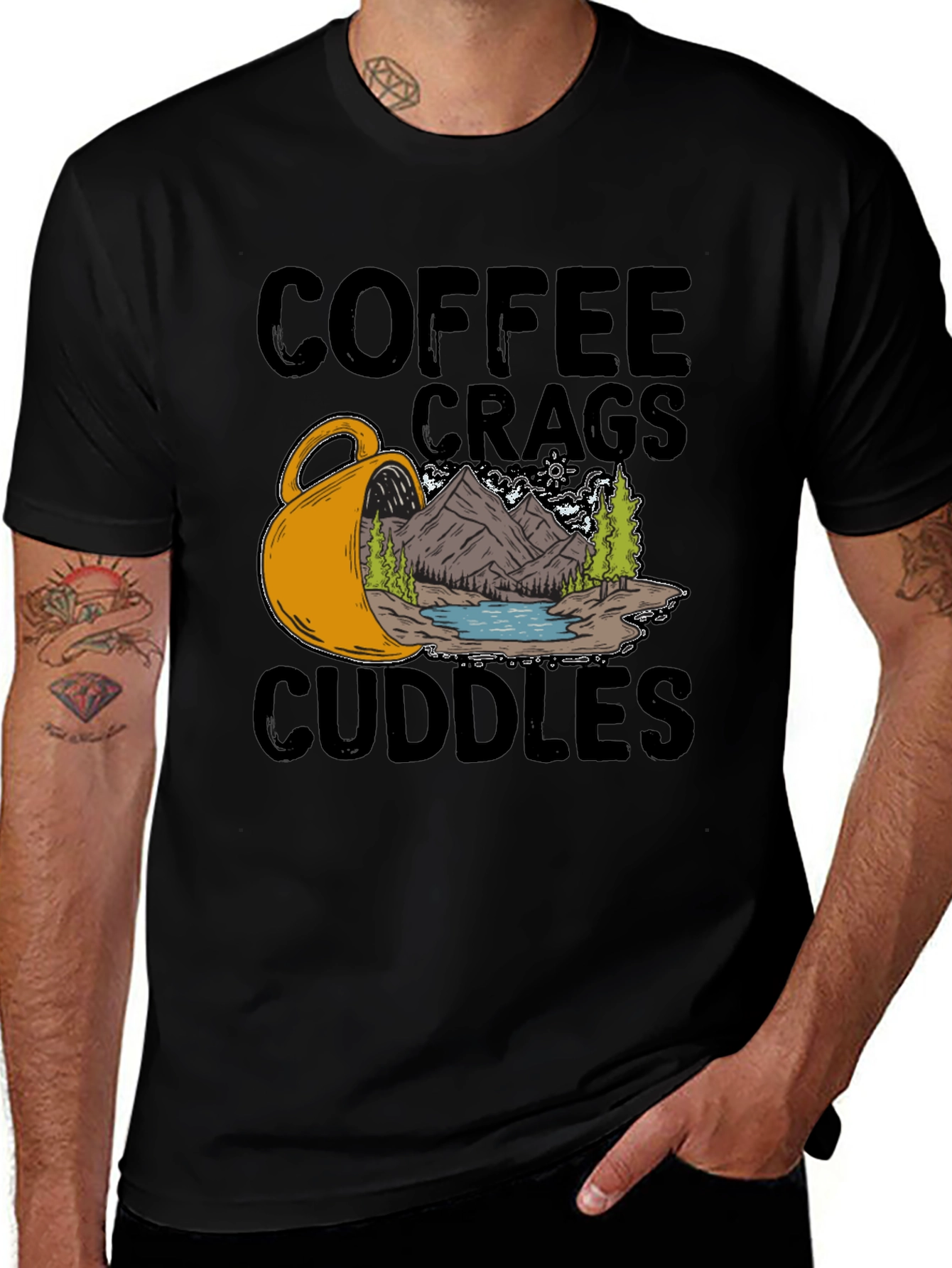 Coffee Crags Cuddles Graphic Tee