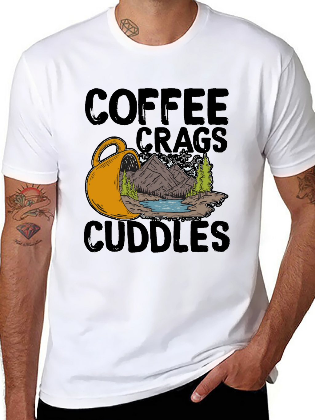 Coffee Crags Cuddles Graphic Tee