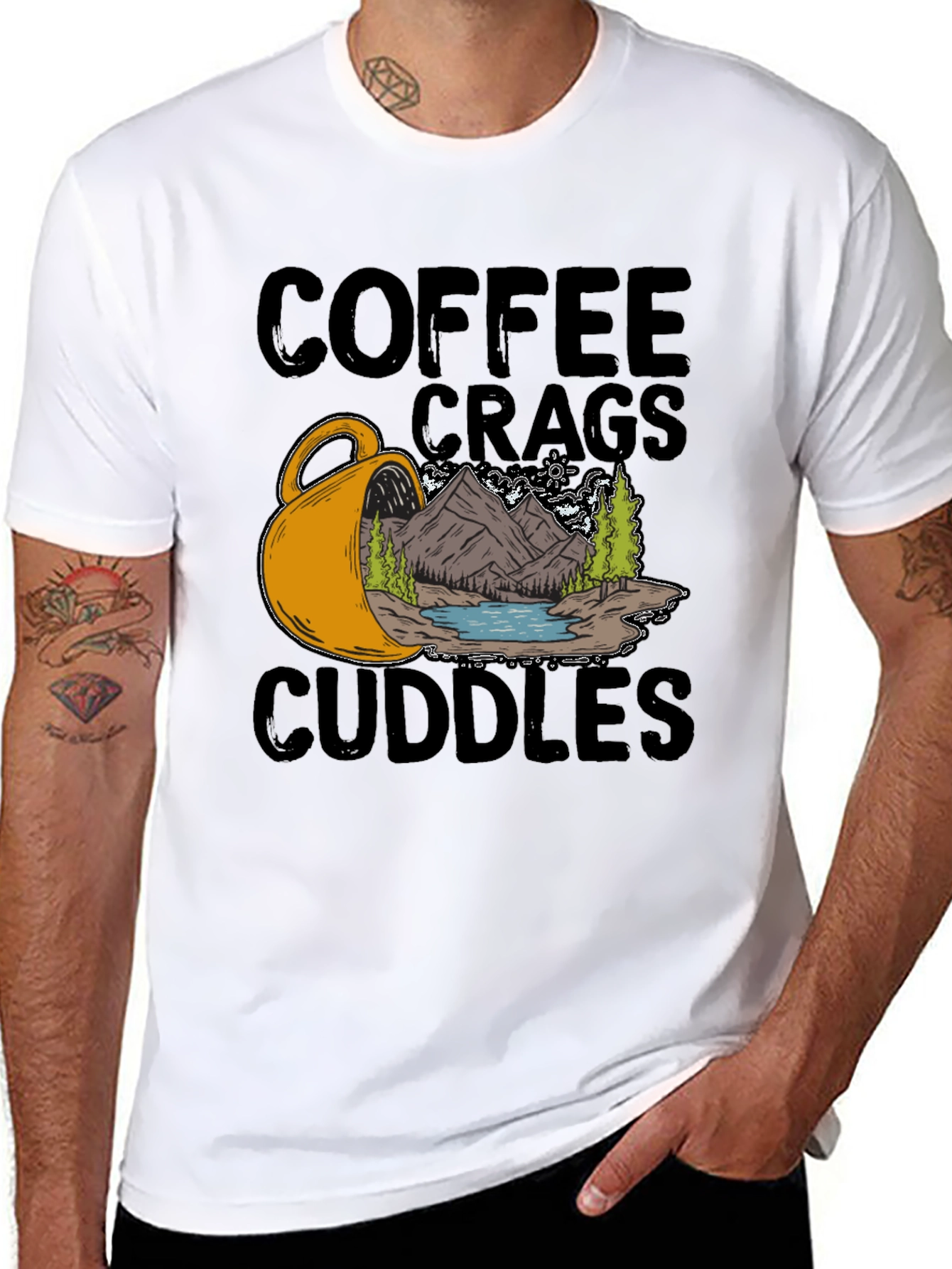 Coffee Crags Cuddles Graphic Tee