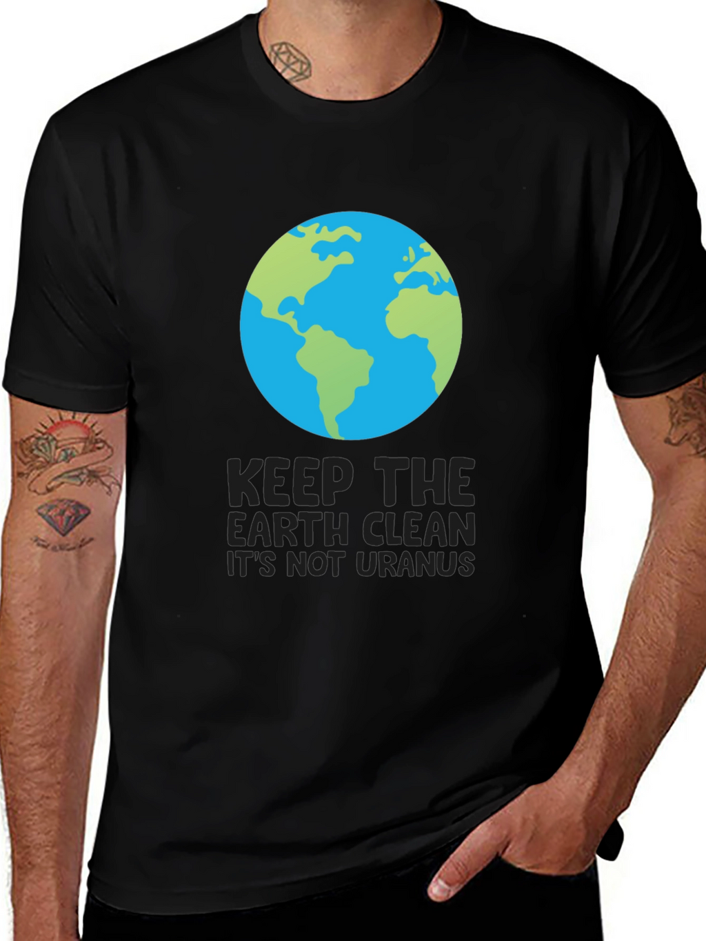 Keep Earth Clean T-Shirt: Eco-Friendly Planet Tee