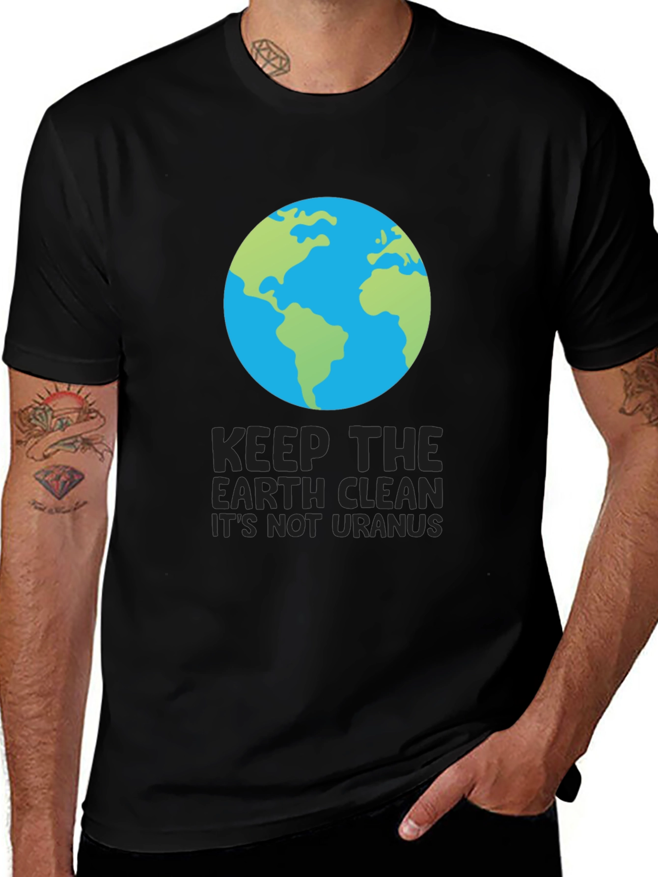 Keep Earth Clean T-Shirt: Eco-Friendly Planet Tee