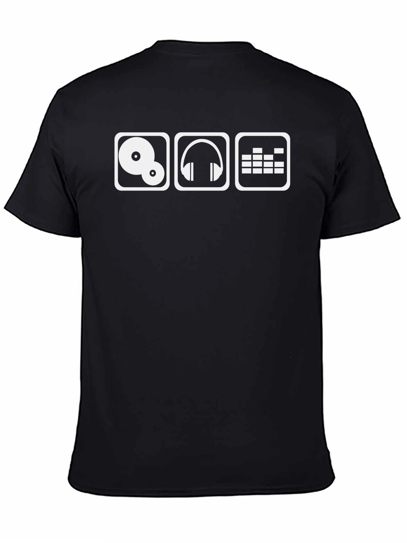DJ Music Graphic Tee - Stylish Black T-Shirt