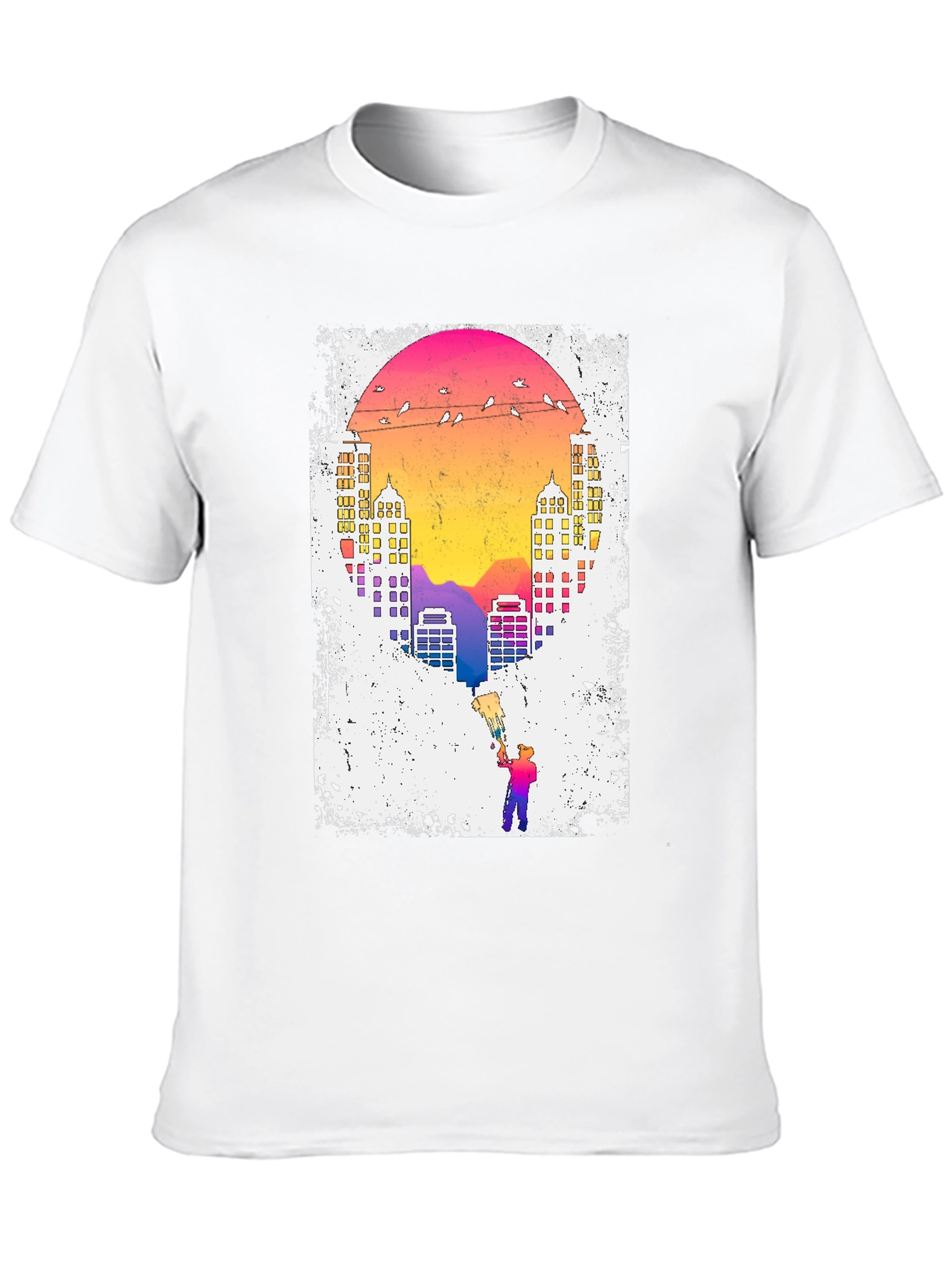 Sunset City Painter Graphic Tee