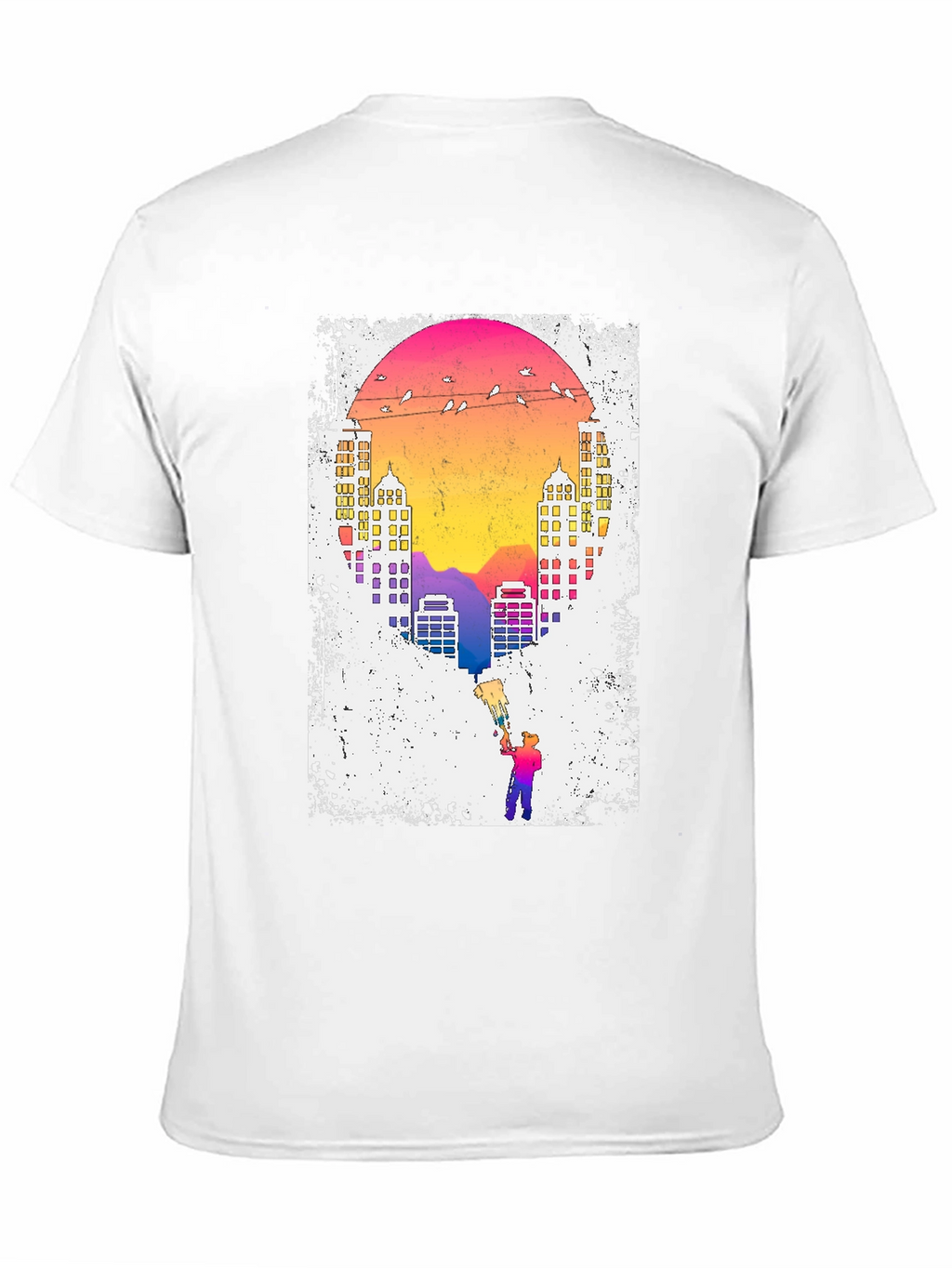 Sunset City Painter Graphic Tee