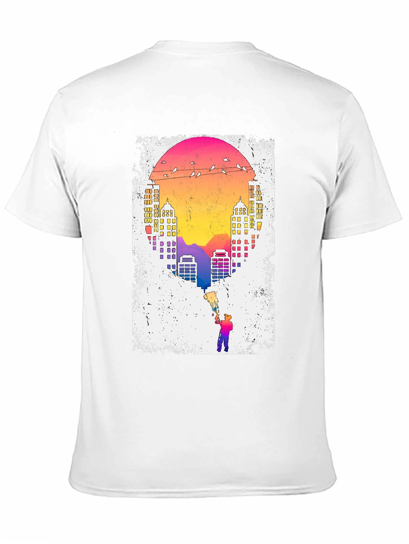 Sunset City Painter Graphic Tee
