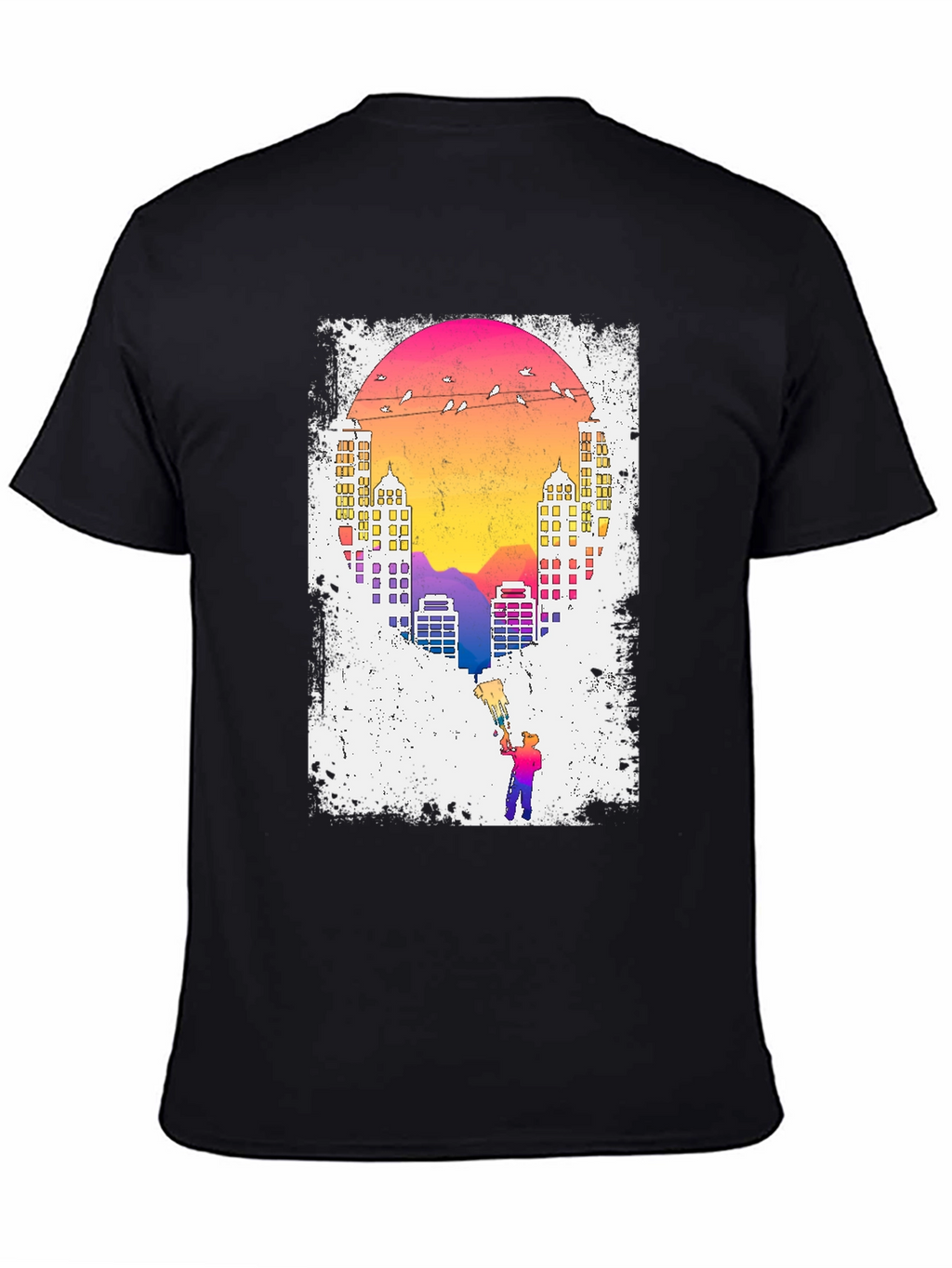 Sunset City Painter Graphic Tee
