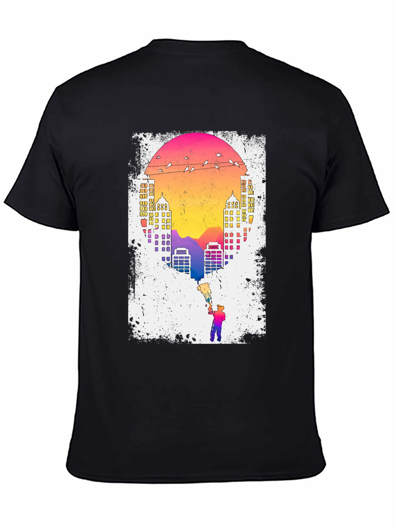 Sunset City Painter Graphic Tee