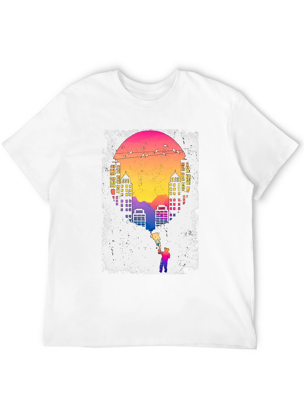 Sunset City Painter Graphic Tee