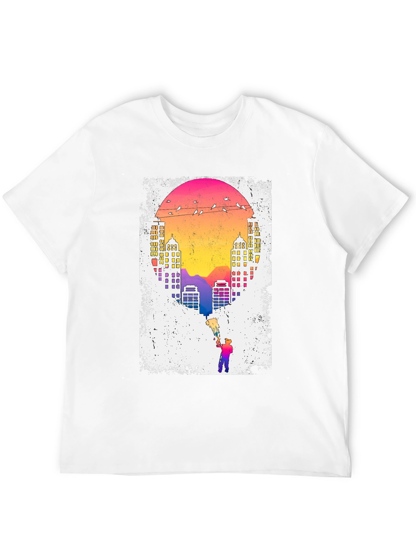 Sunset City Painter Graphic Tee