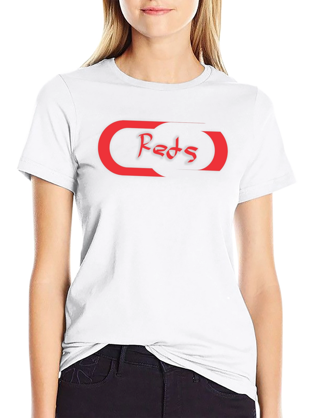 Reds Graphic Tee - Stylish Black Cotton T-Shirt