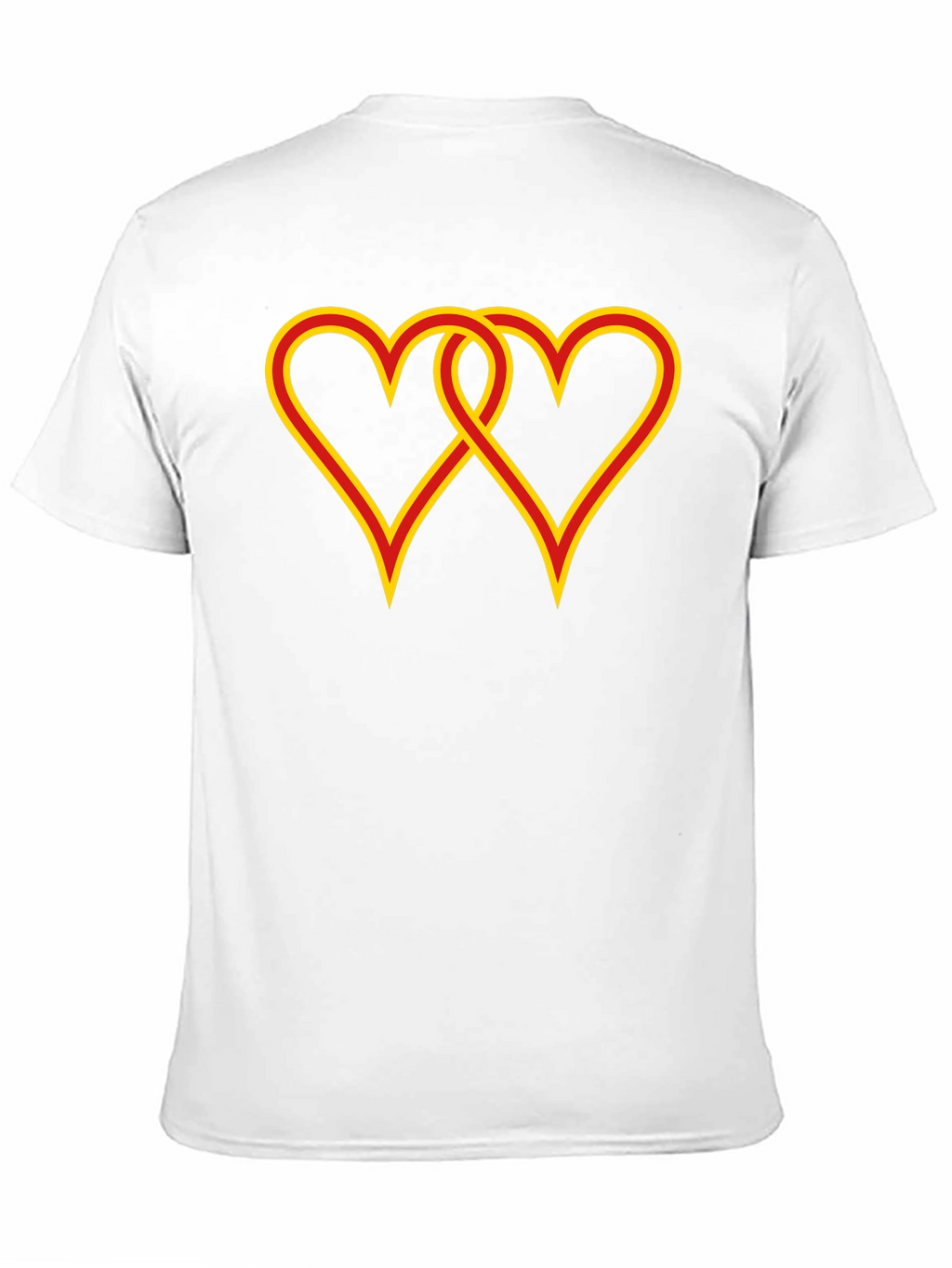 Interlocked Hearts Graphic Black Tee