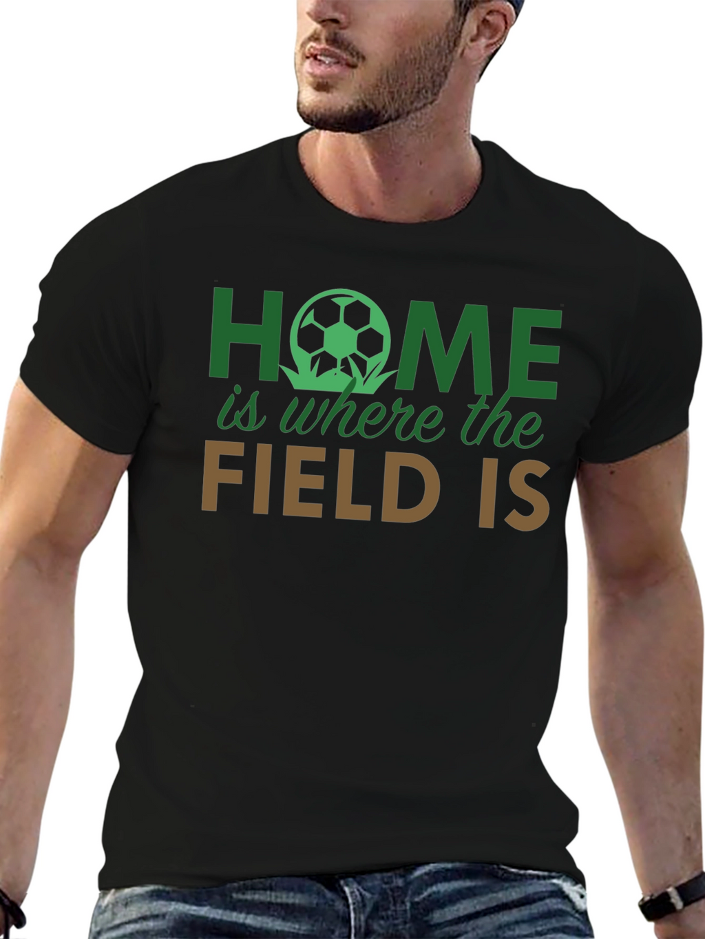 Home is Where the Field Is Graphic T-Shirt