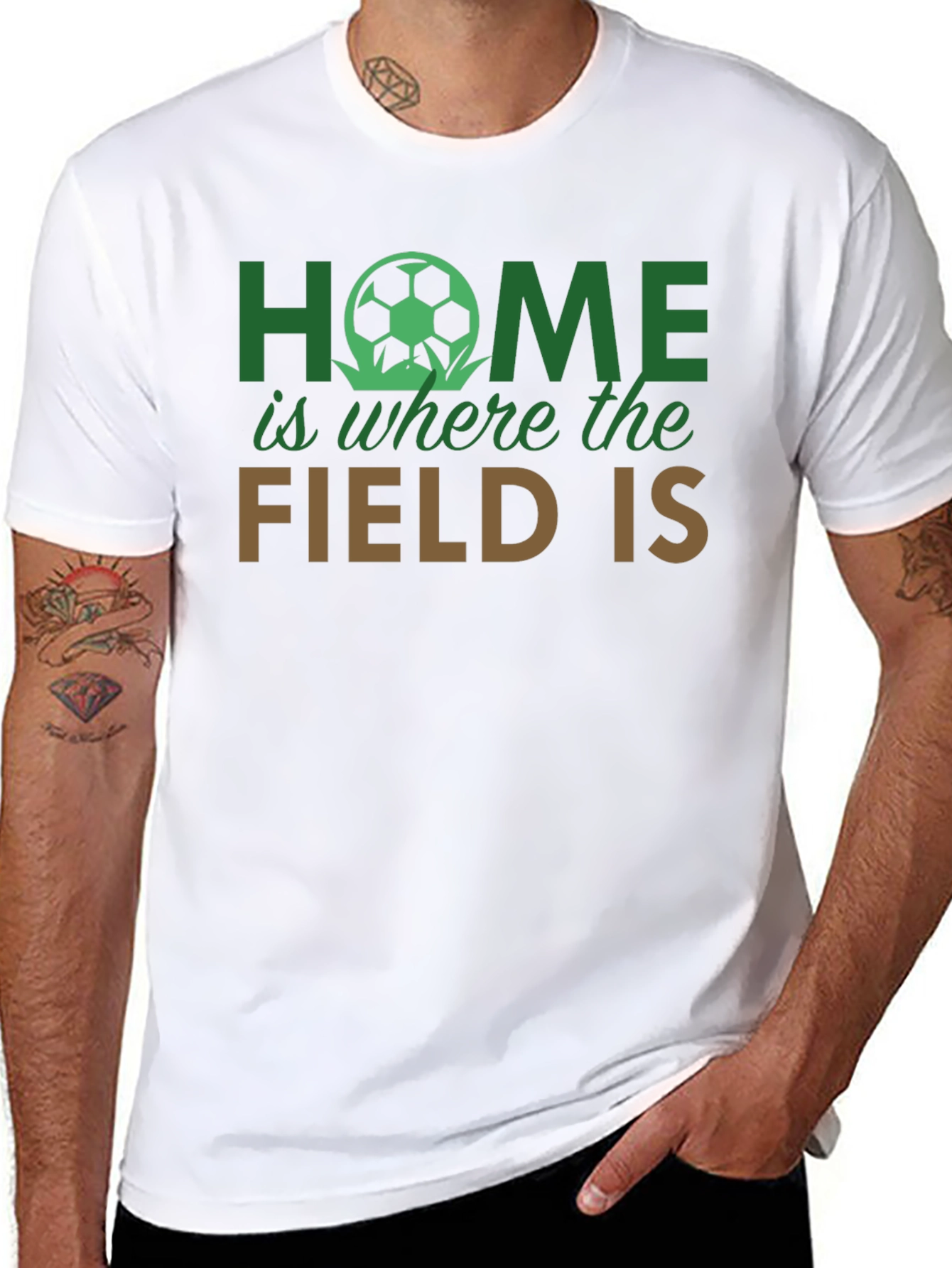 Home is Where the Field Is Graphic T-Shirt