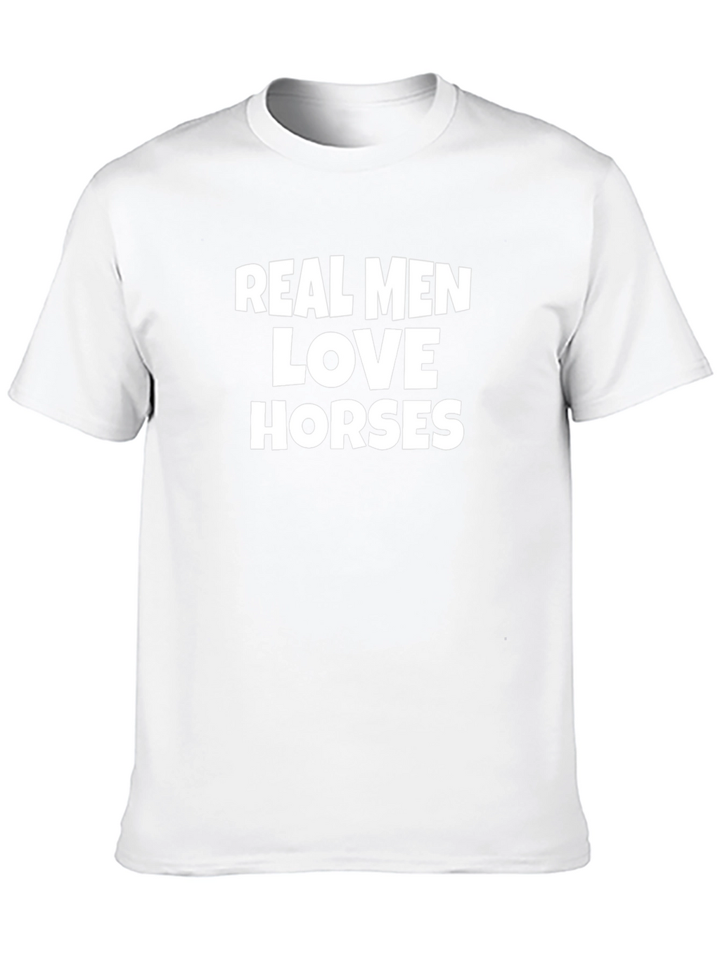 Real Men Love Horses Graphic Tee