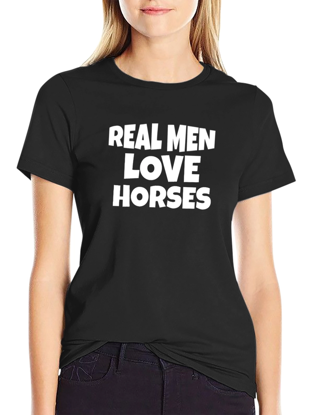Real Men Love Horses Graphic Tee