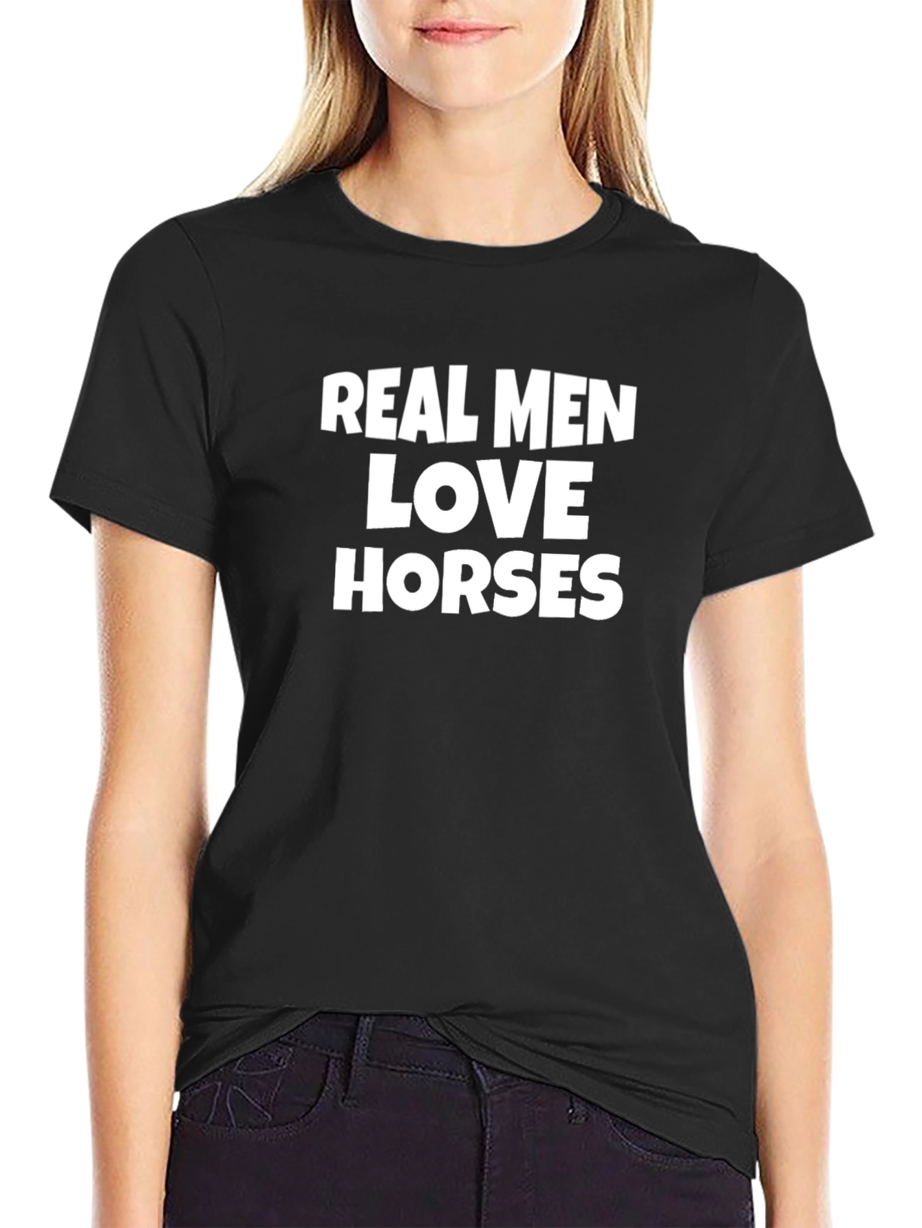 Real Men Love Horses Graphic Tee