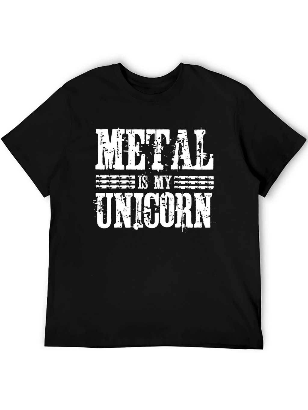 Metal Is My Unicorn Black T-Shirt