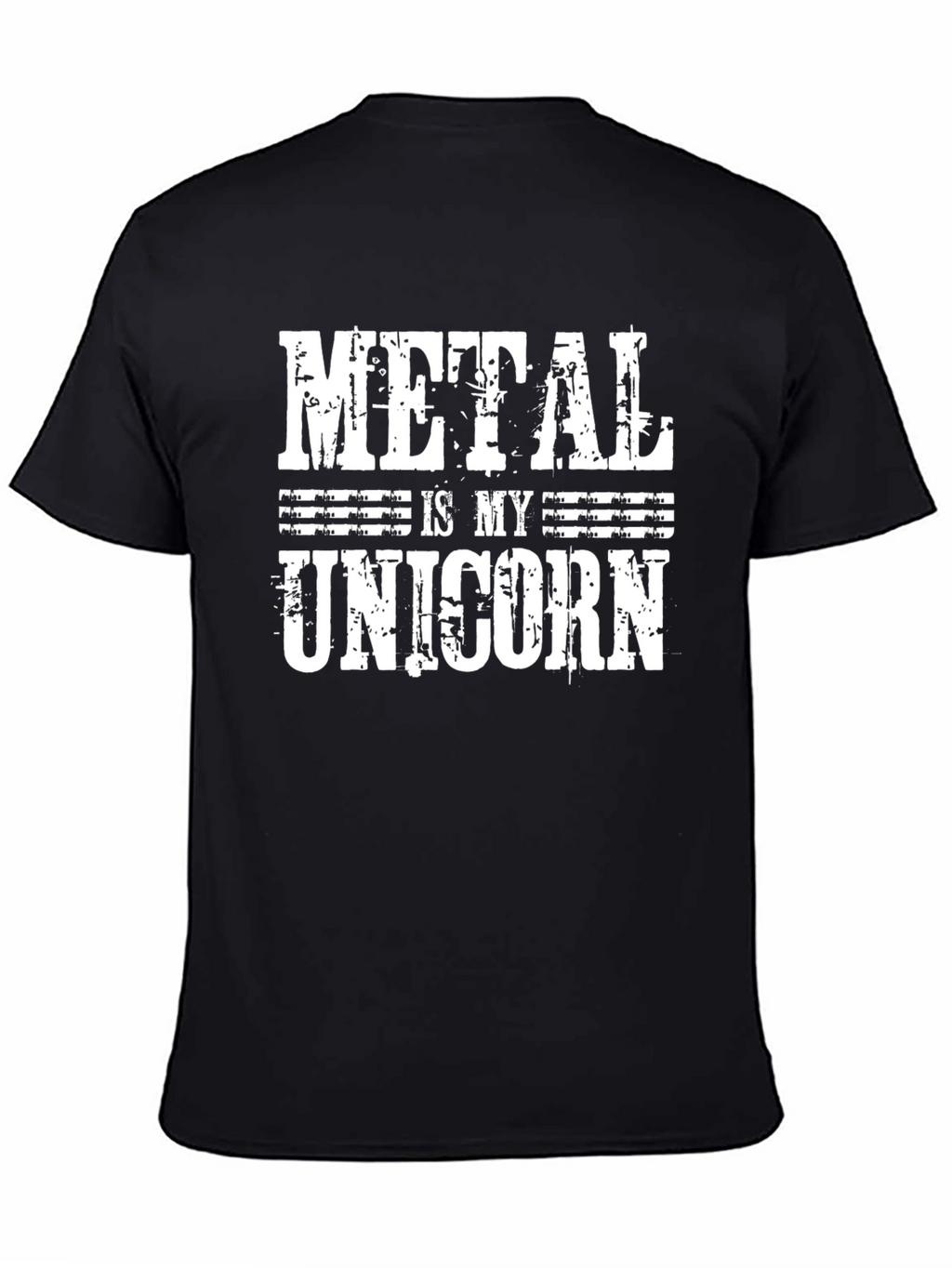 Metal Is My Unicorn Black T-Shirt