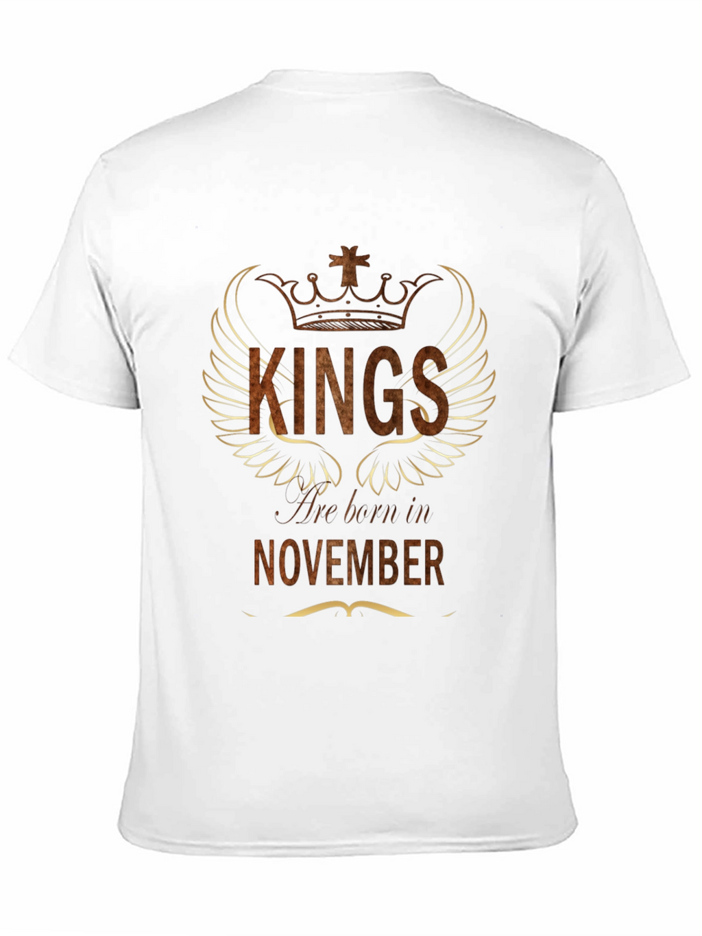 Kings Born in November Black Graphic Tee