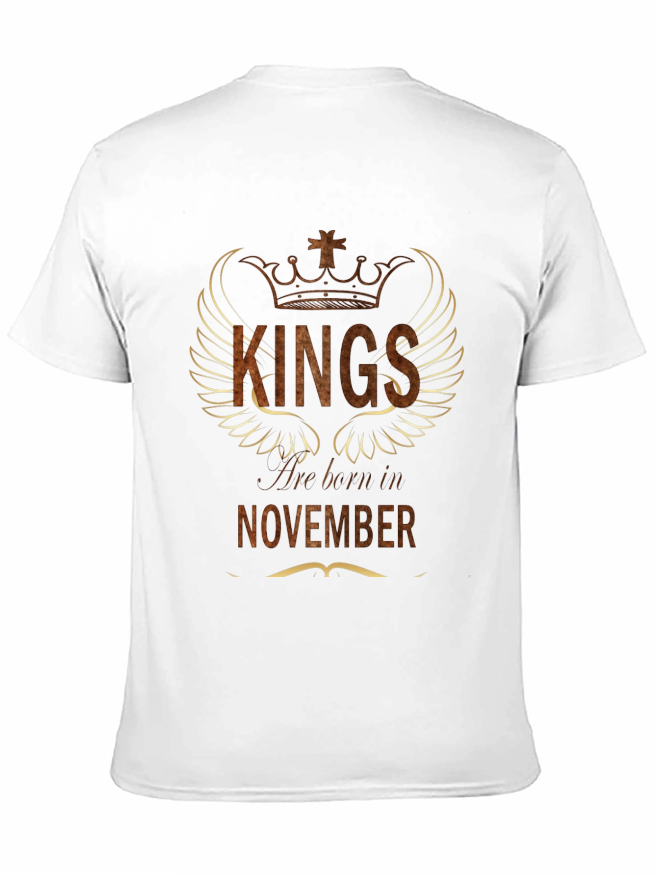 Kings Born in November Black Graphic Tee