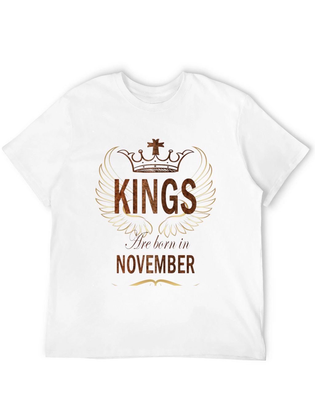 Kings Born in November Black Graphic Tee