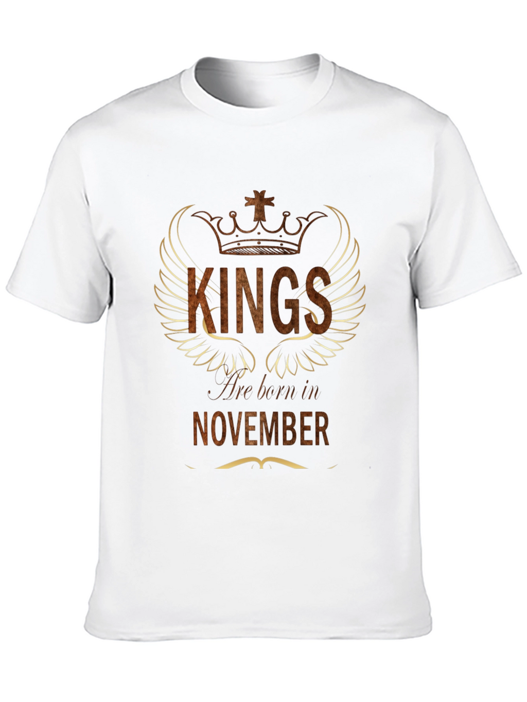 Kings Born in November Black Graphic Tee