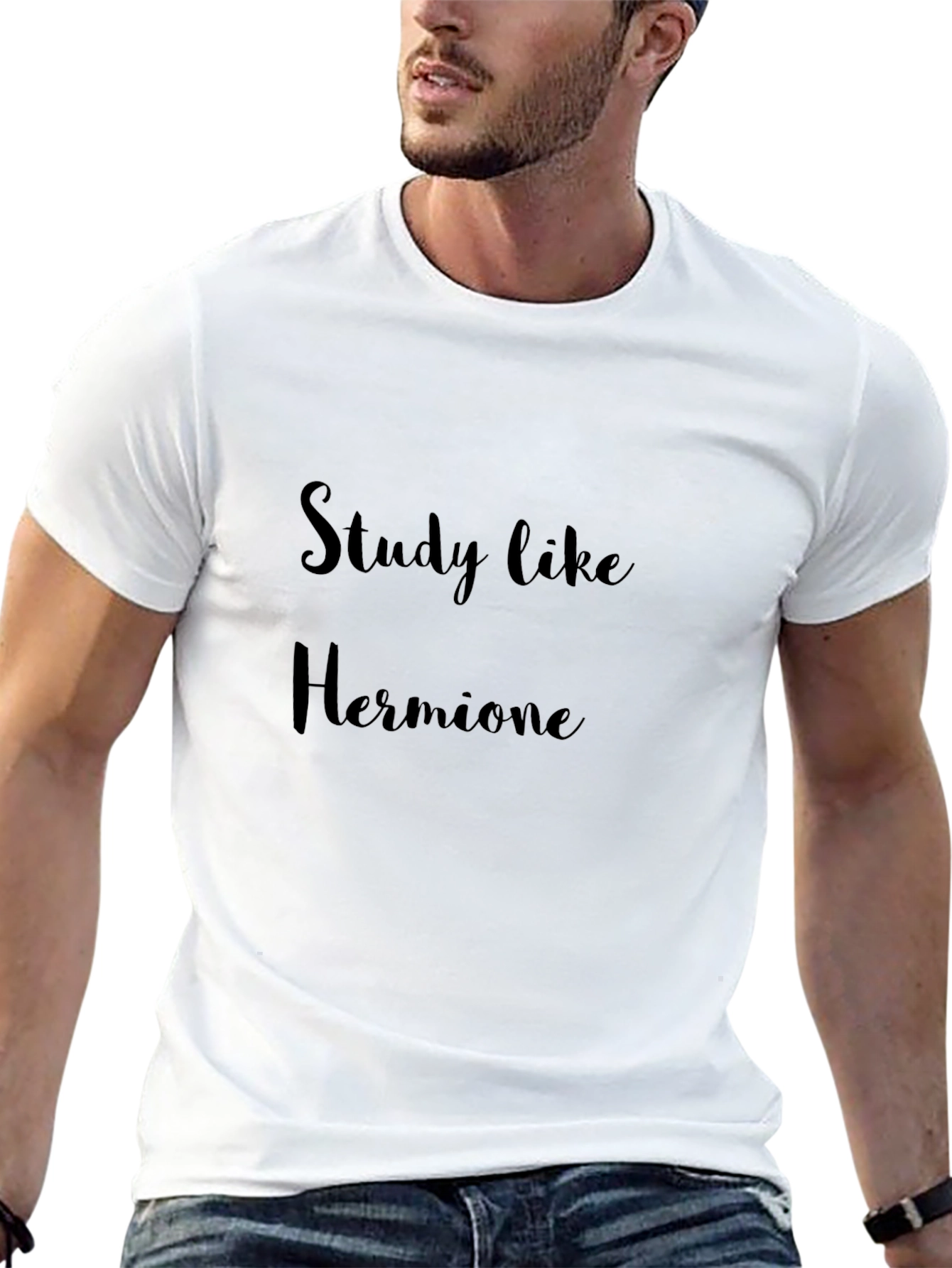 Study Like Hermione T-Shirt - Black Cotton Tee