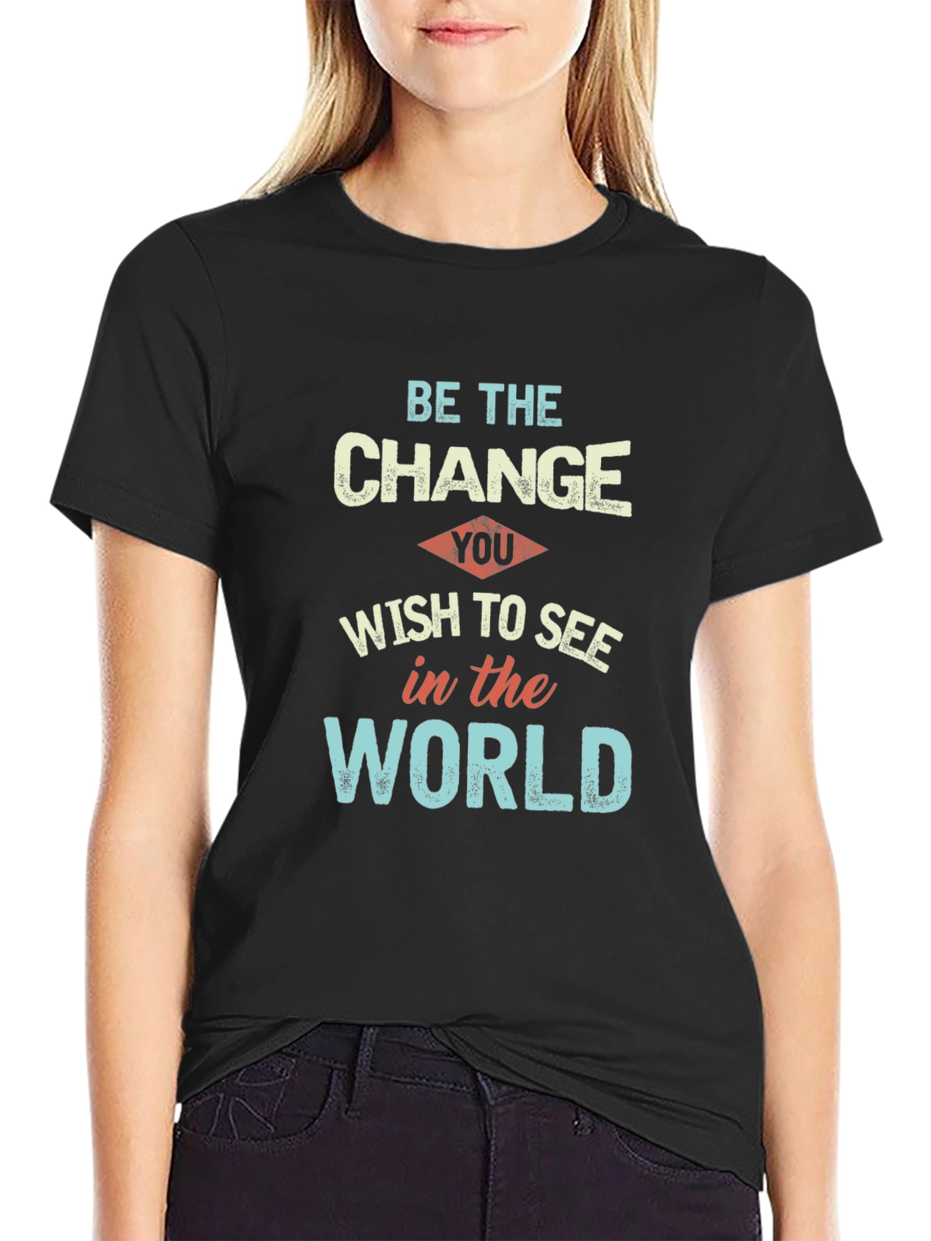 Be the Change T-Shirt: Motivational Graphic Tee