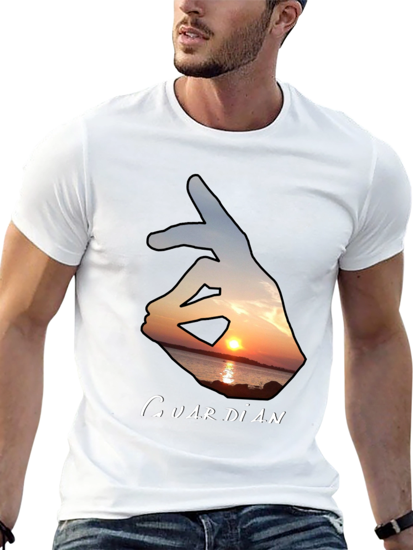 Guardian Sunset Graphic T-Shirt