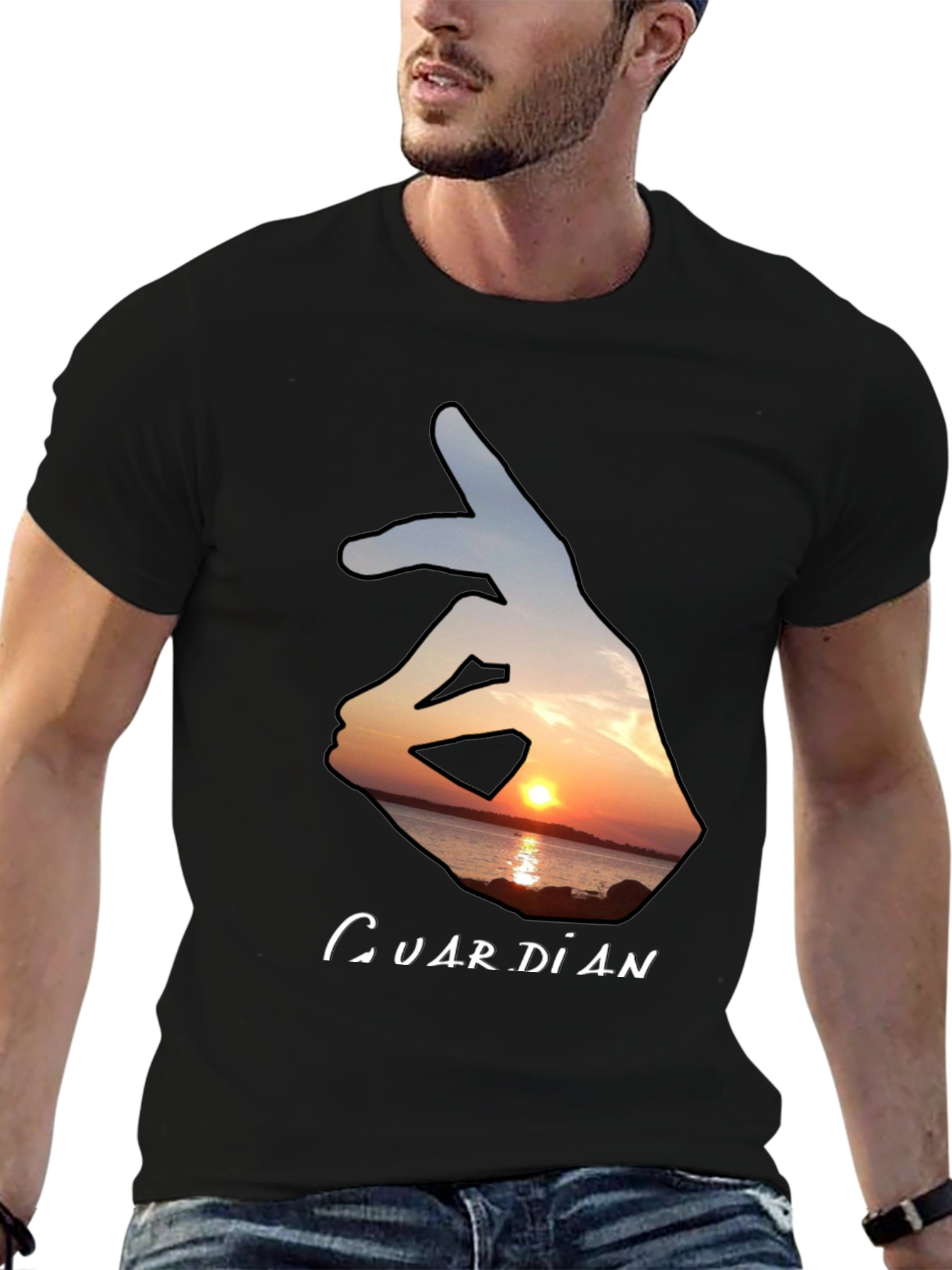 Guardian Sunset Graphic T-Shirt