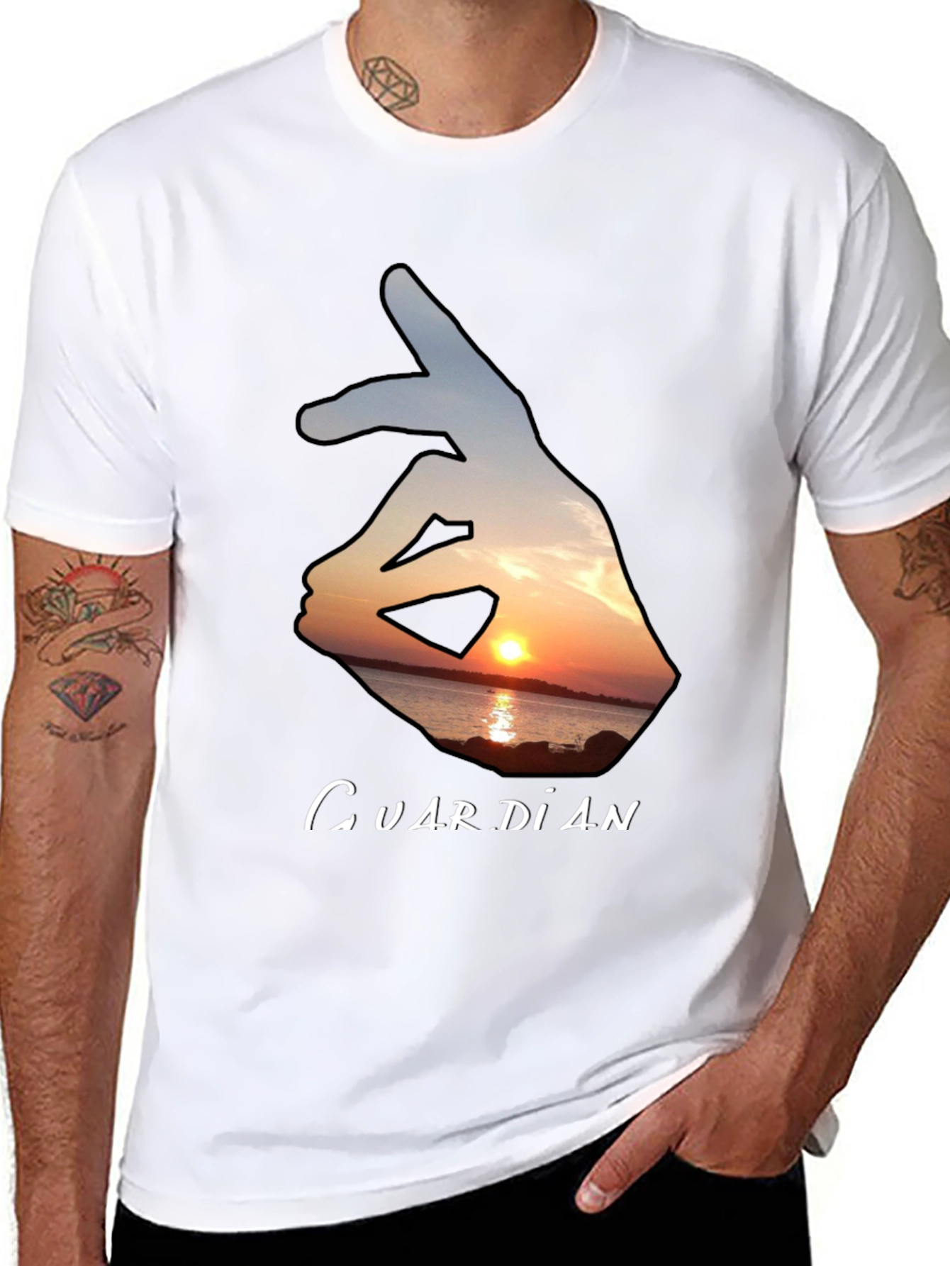 Guardian Sunset Graphic T-Shirt