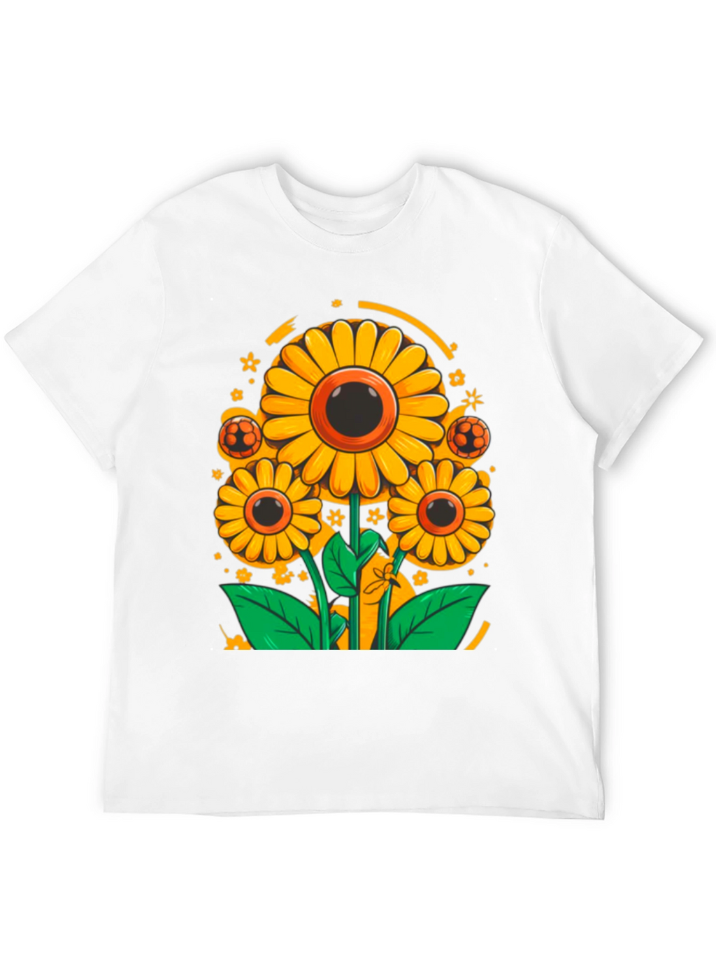 Sunflower Soccer T-Shirt - Black Graphic Tee