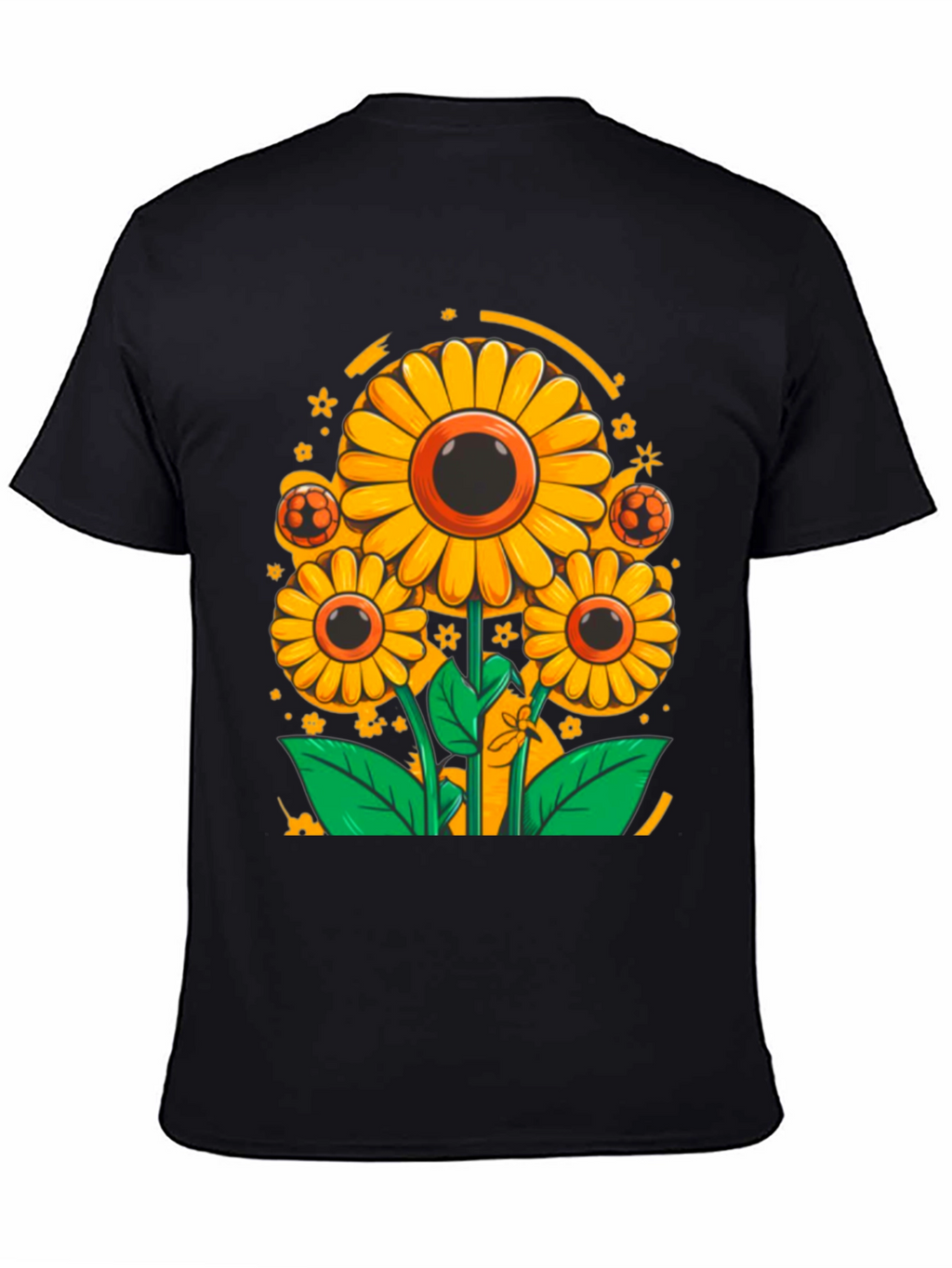 Sunflower Soccer T-Shirt - Black Graphic Tee