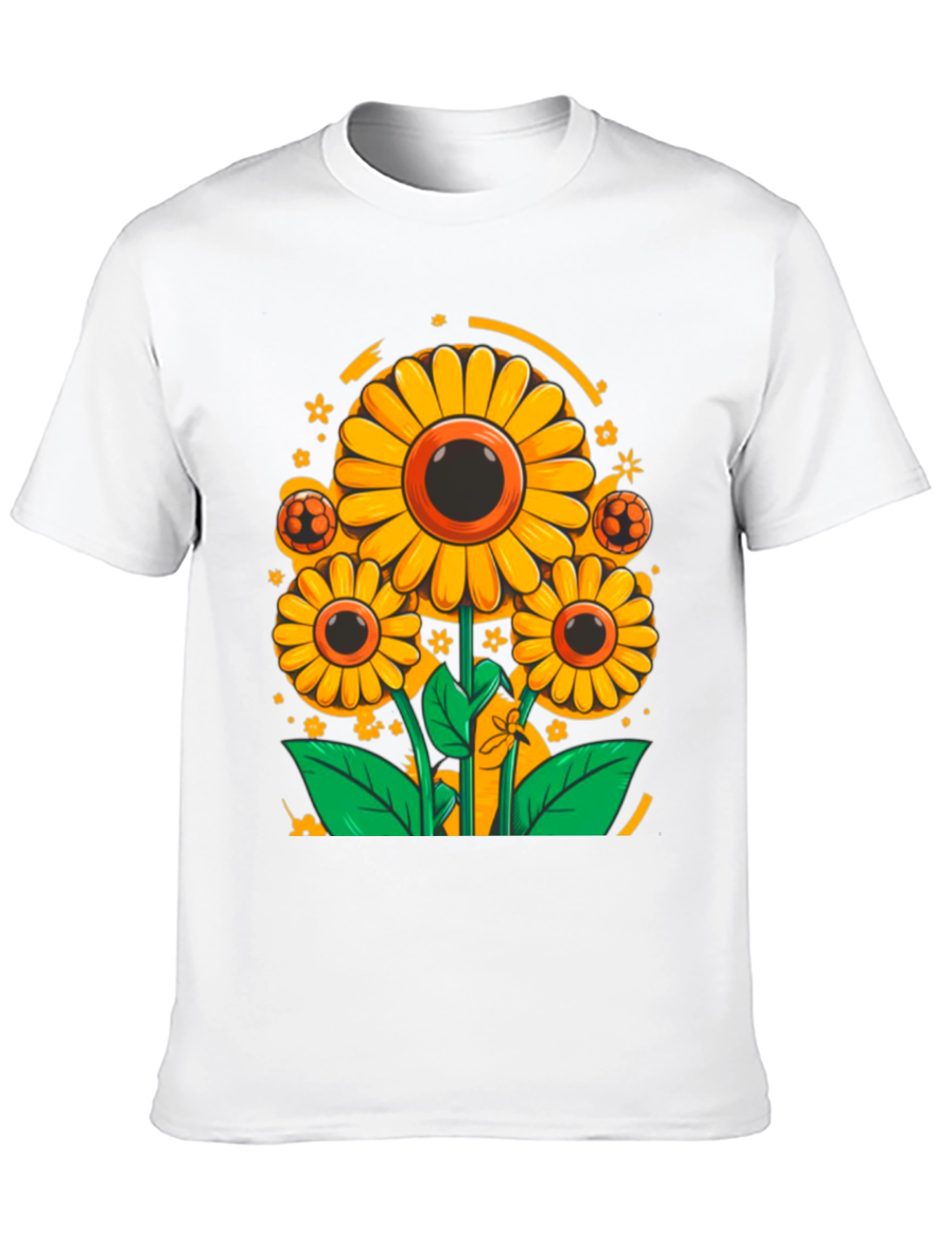 Sunflower Soccer T-Shirt - Black Graphic Tee
