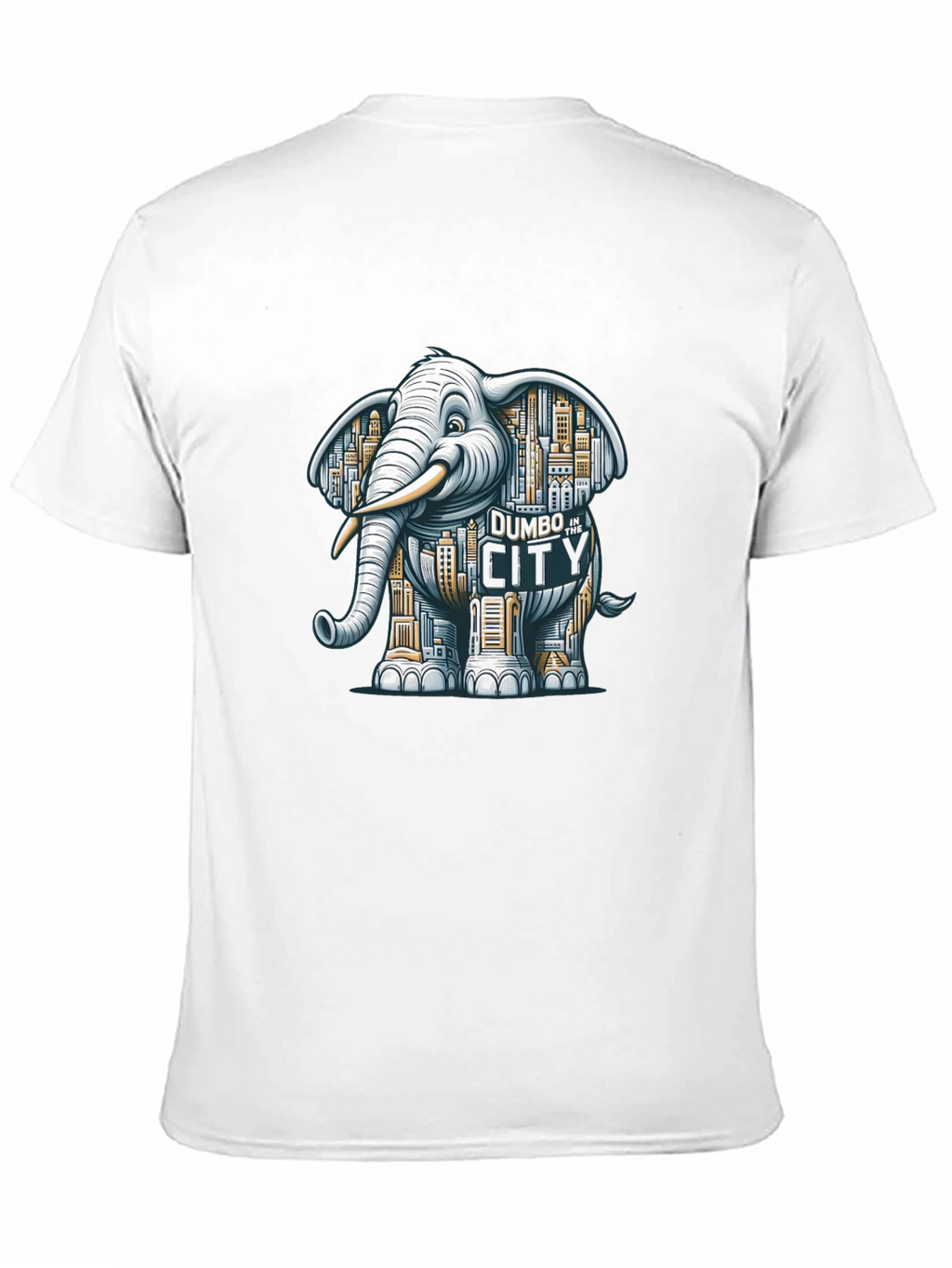 Elephant Cityscape Graphic Tee