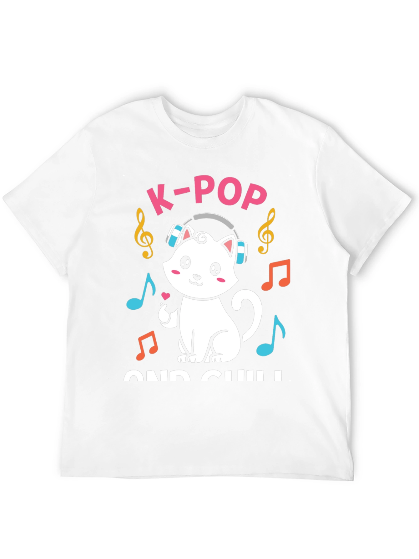 K-Pop and Chill Cat T-Shirt