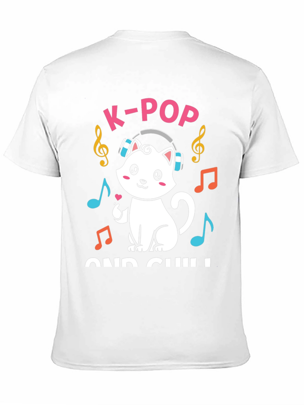 K-Pop and Chill Cat T-Shirt