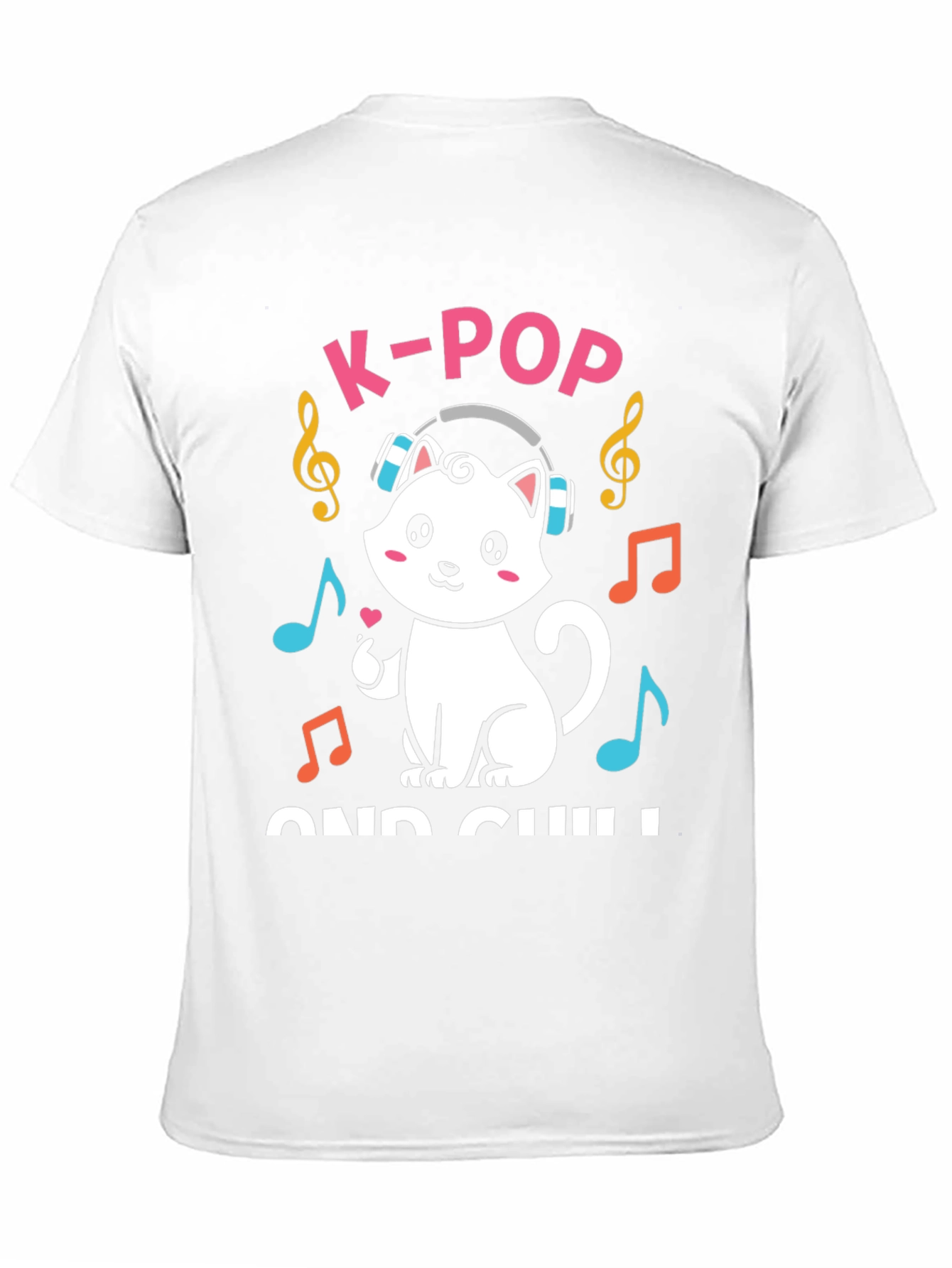 K-Pop and Chill Cat T-Shirt