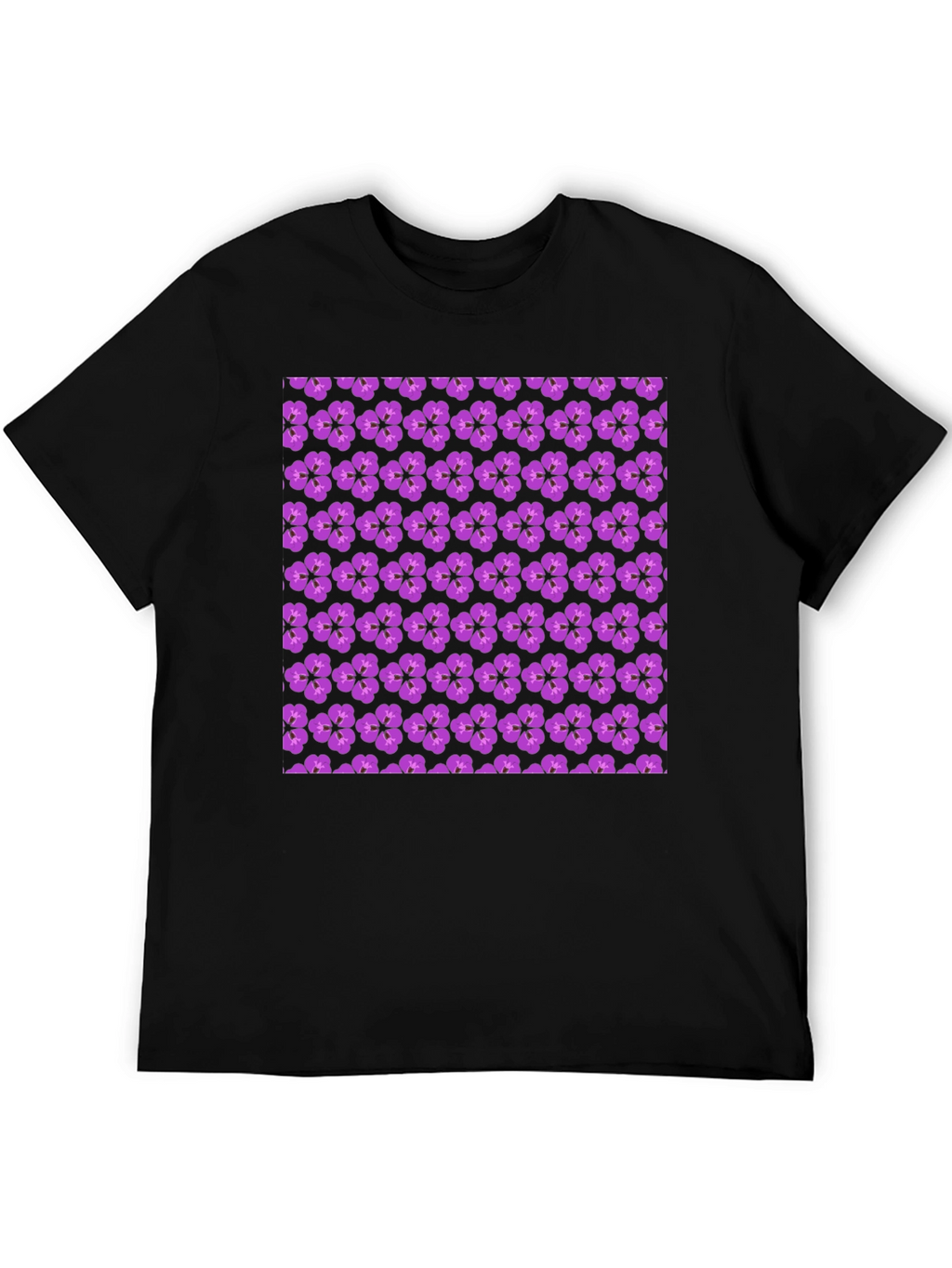 Floral Print Crew Neck T-Shirt