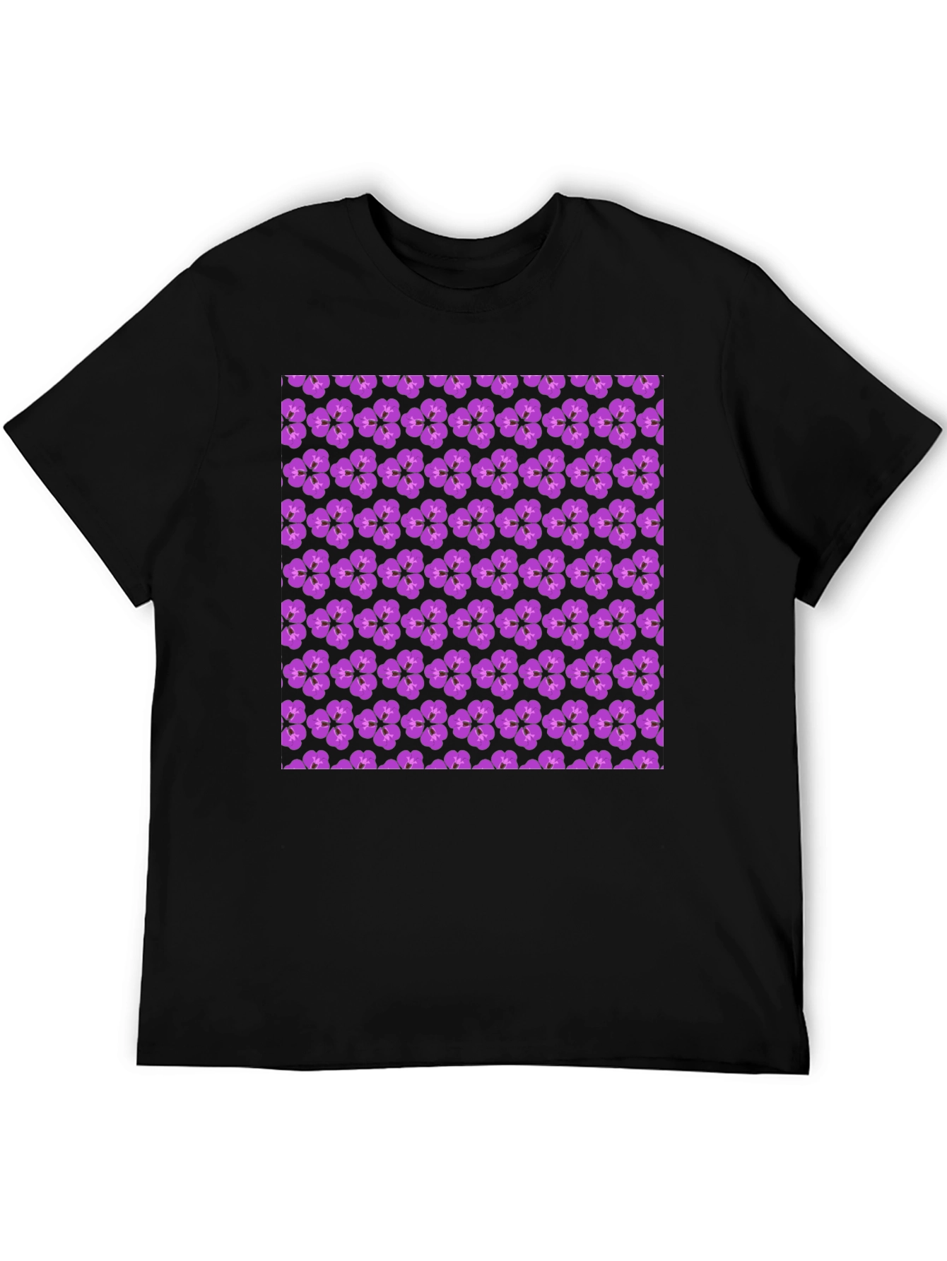 Floral Print Crew Neck T-Shirt