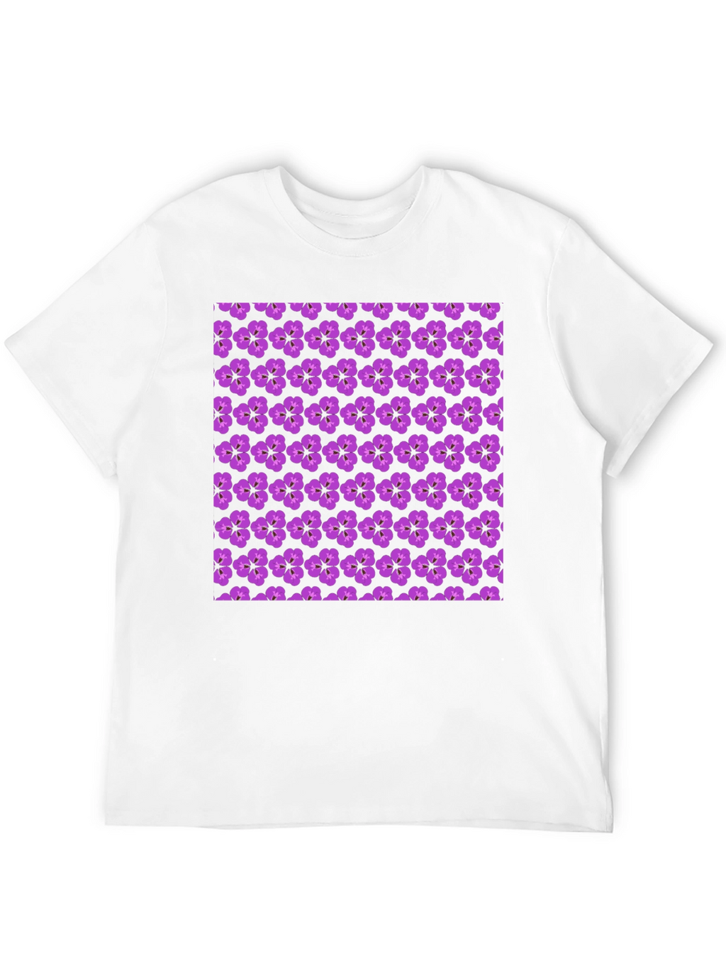 Floral Print Crew Neck T-Shirt