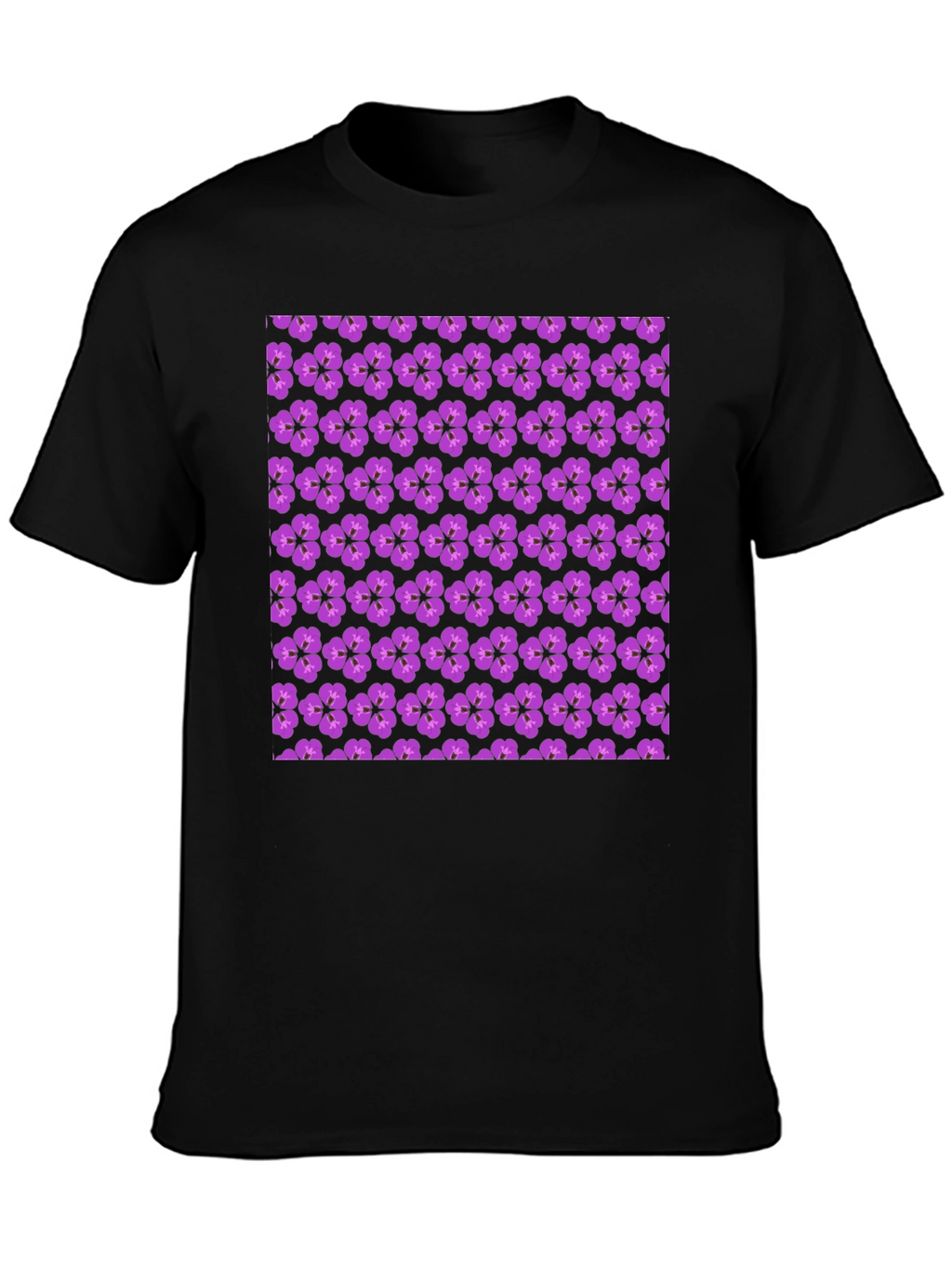 Floral Print Crew Neck T-Shirt
