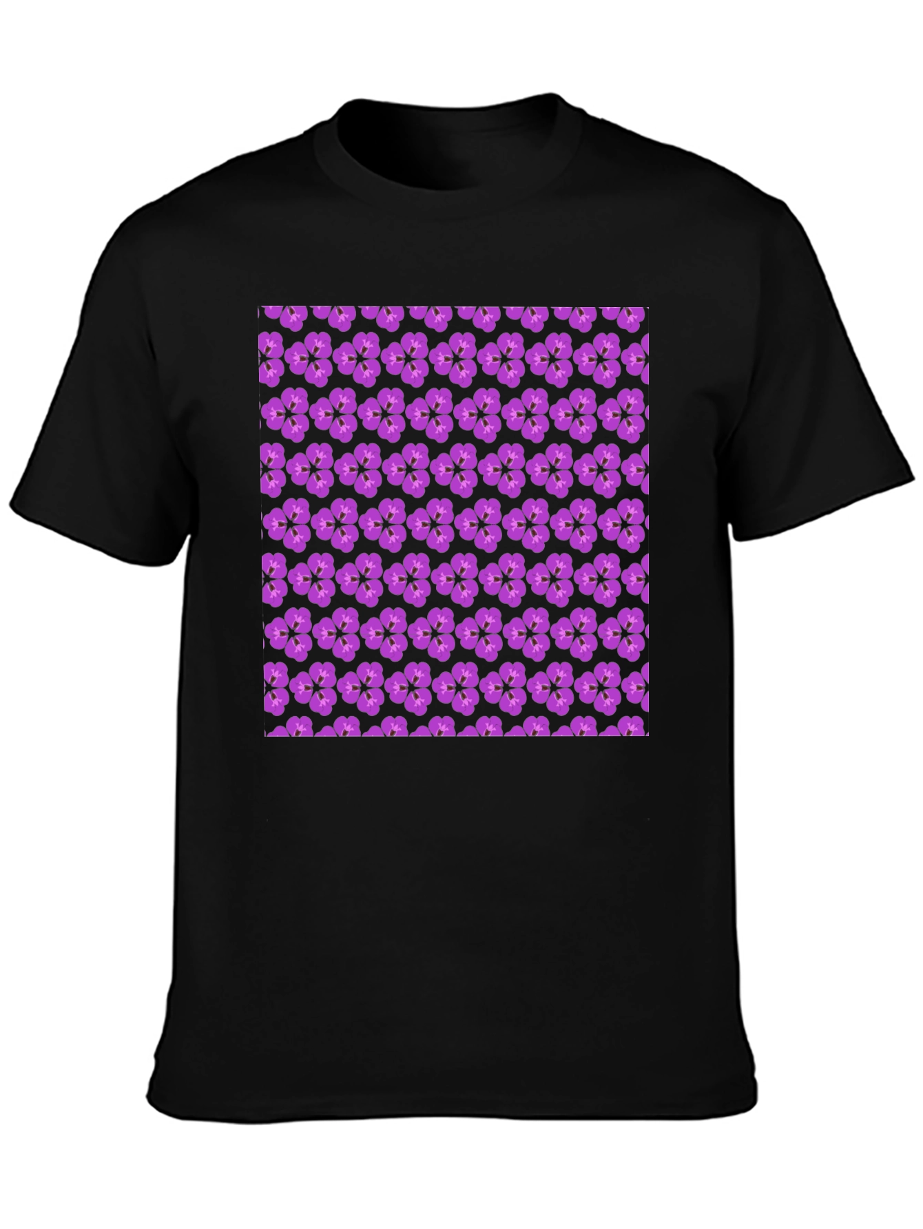 Floral Print Crew Neck T-Shirt