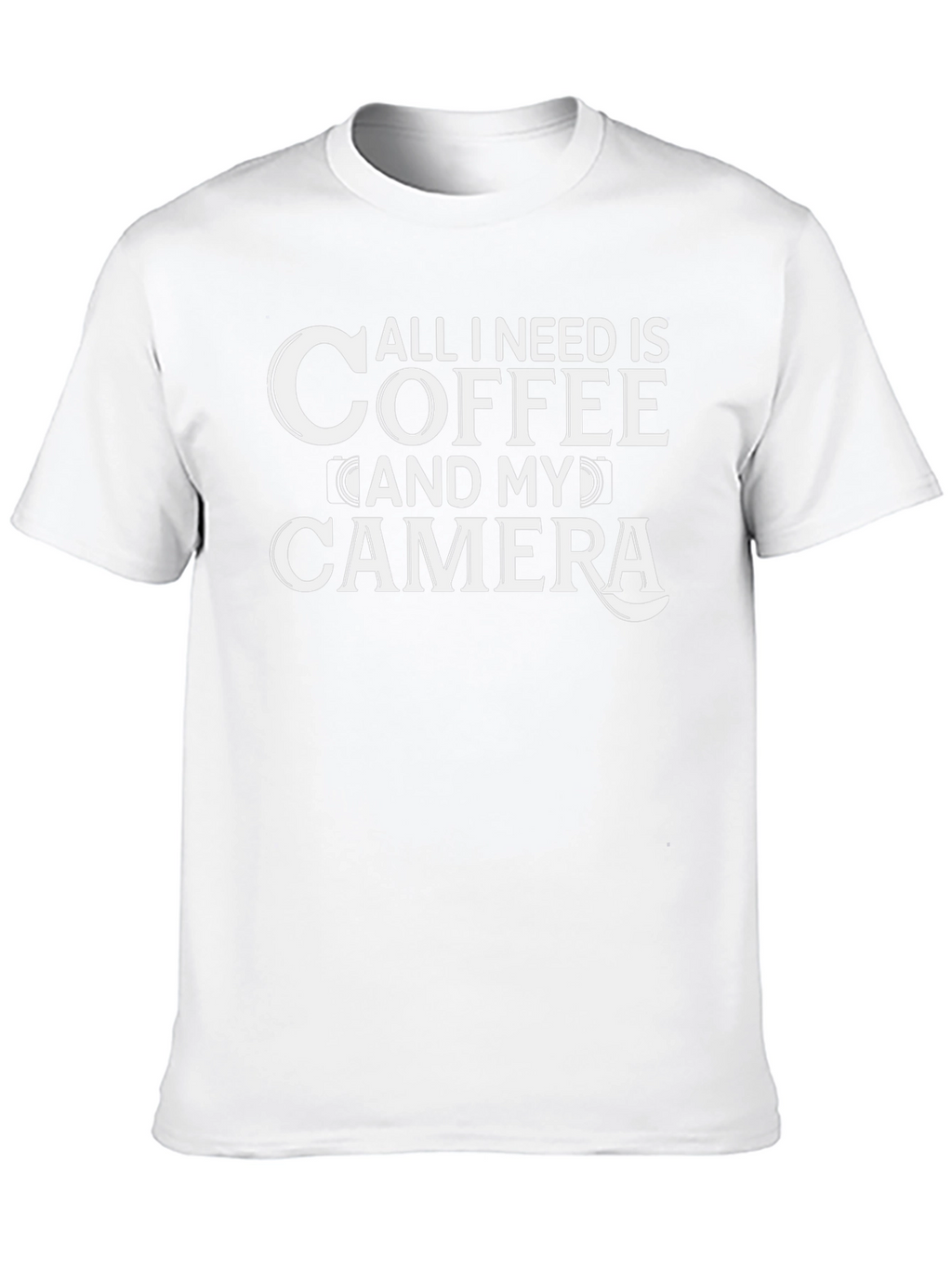 Coffee and Camera Black Graphic Tee
