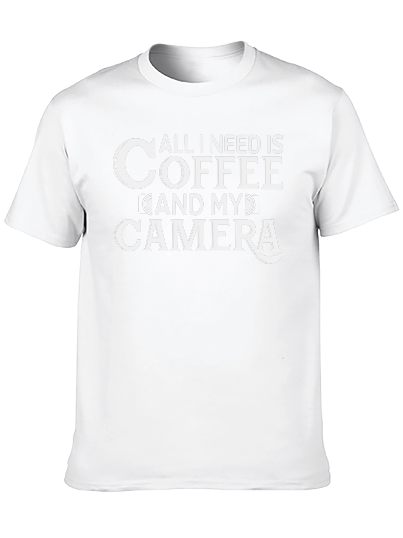 Coffee and Camera Black Graphic Tee