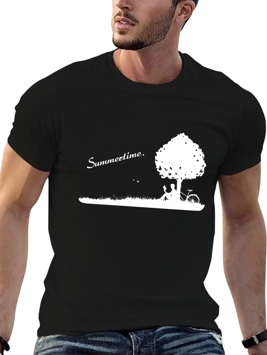Summertime Graphic T-Shirt - Relaxed Fit Cotton Tee